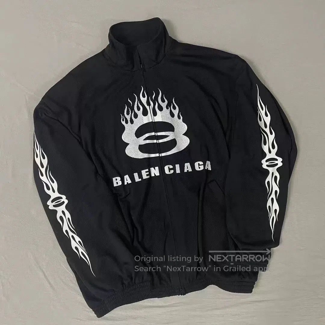 Balenciaga Balenciaga Flame Graphic Zip. Size US XS / EU 42 / 0 - 3 Thumbnail