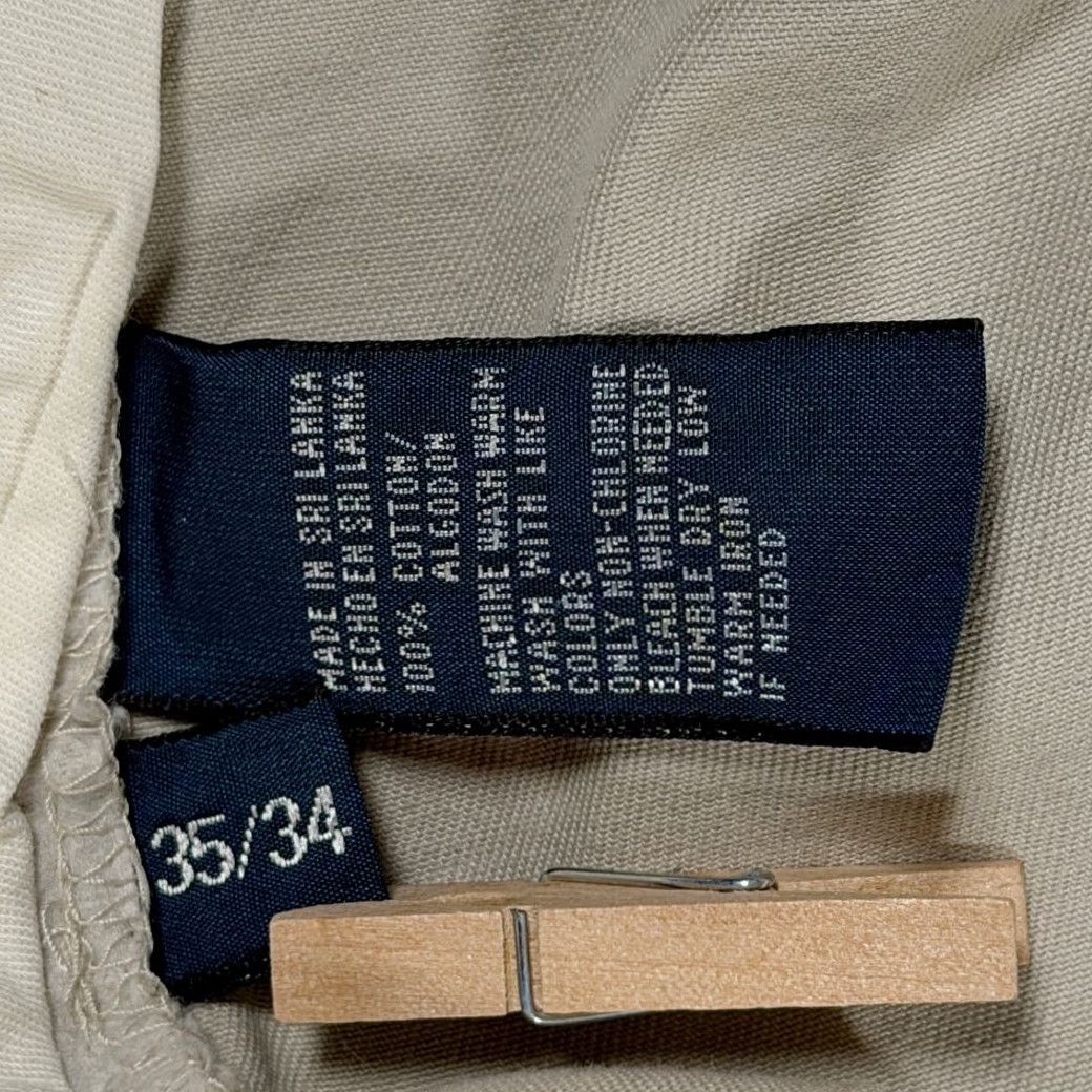 Polo Ralph Lauren VINTAGE Polo Ralph Lauren Prospect Pants Mens 35x30 Brown Khaki Tan 90s Preppy Logo Chino Casual Cotton Pants Mens Regular 35 Inseam 30 Size US S / EU 44-46 / 1 - 6 Thumbnail