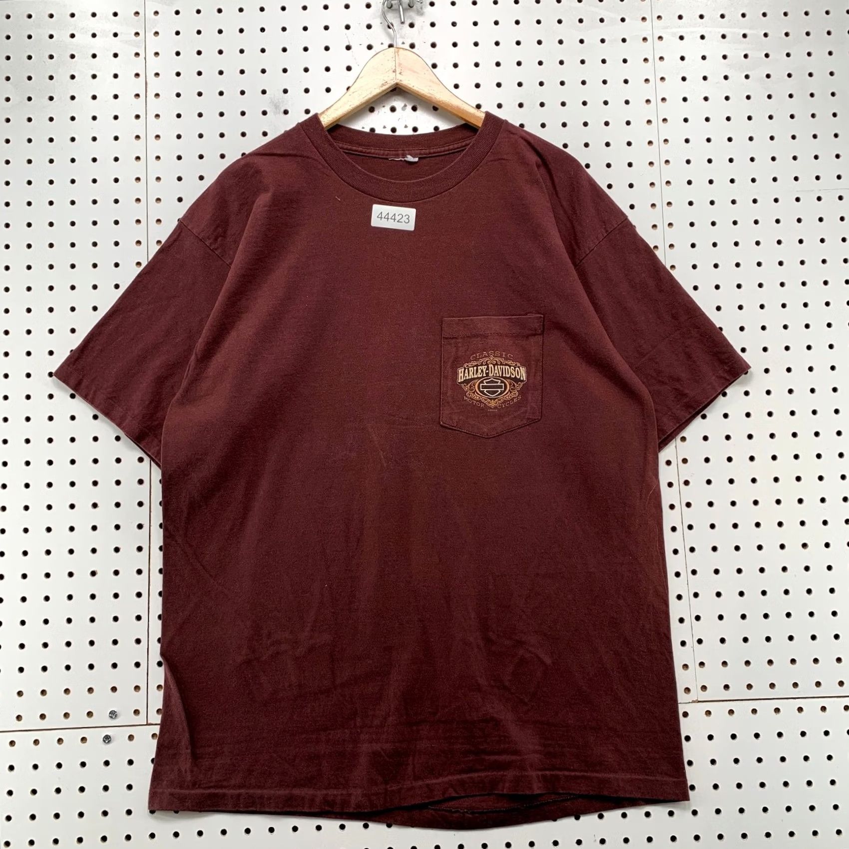 Harley Davidson VINTAGE Harley Davidson Pocket T Shirt Mens Large Maroon Thunder Mountain Loveland CO Motorcycle Size US L / EU 52-54 / 3 - 2 Thumbnail