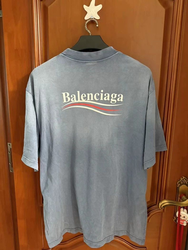 Balenciaga Balenciaga Haze blue cola printed short sleeve Size US S / EU 44-46 / 1 - 2 Thumbnail