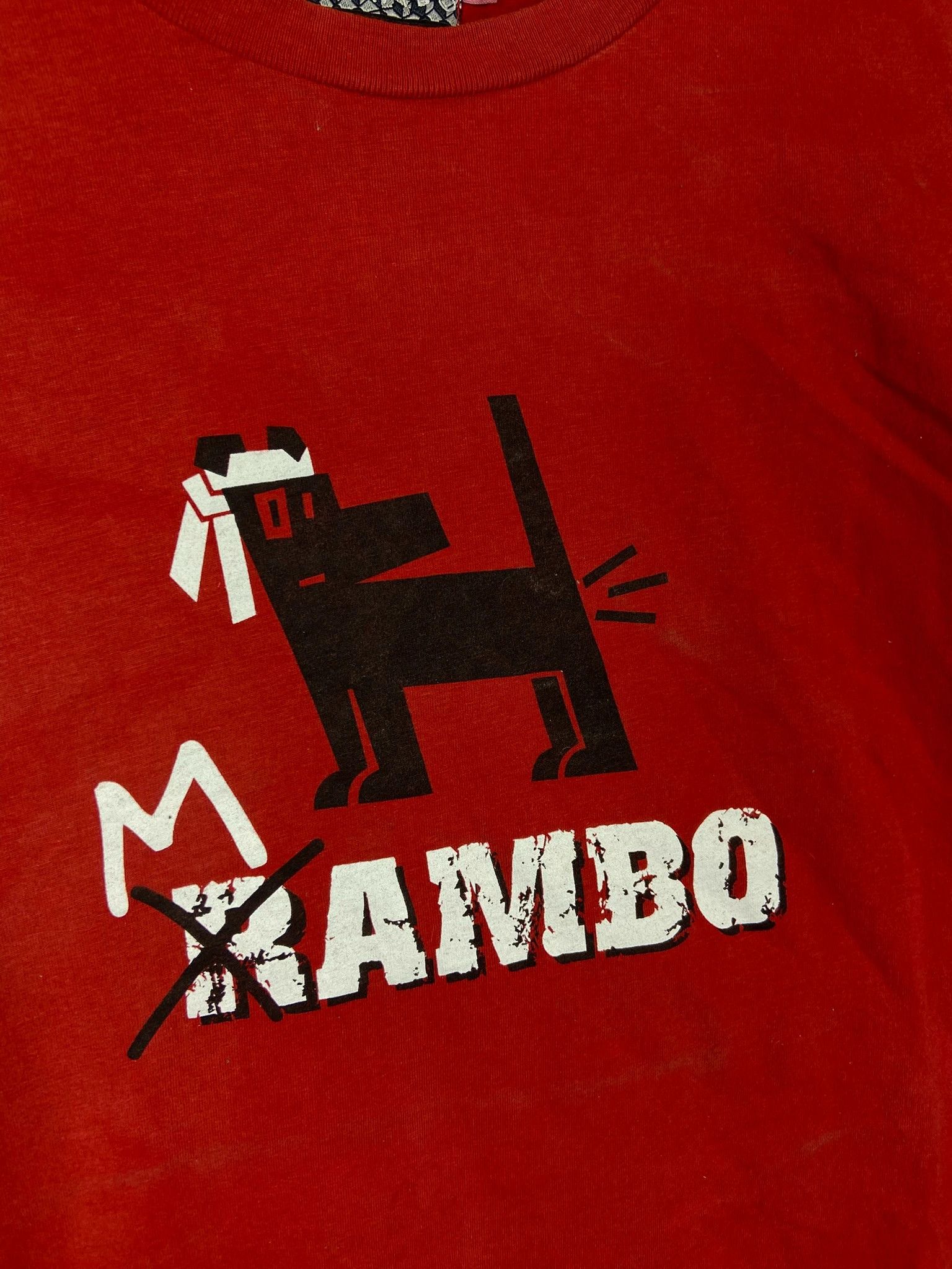 Mambo Mambo Red Graphic Tee XS – Cartoon Dog Print Retro Vibe Size US XS / EU 42 / 0 - 2 Thumbnail