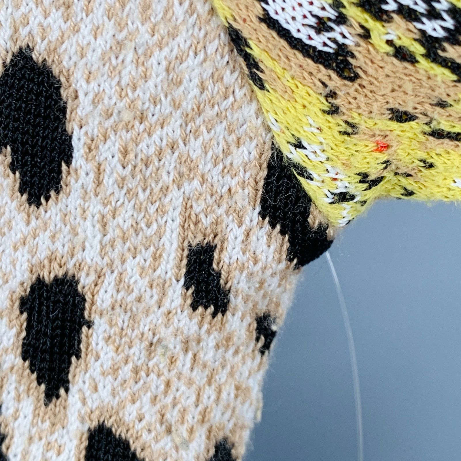 MSGM Khaki Black White Viscose Oversized Mixed Patterns Cardigan Size M / US 6-8 / IT 42-44 - 5 Thumbnail