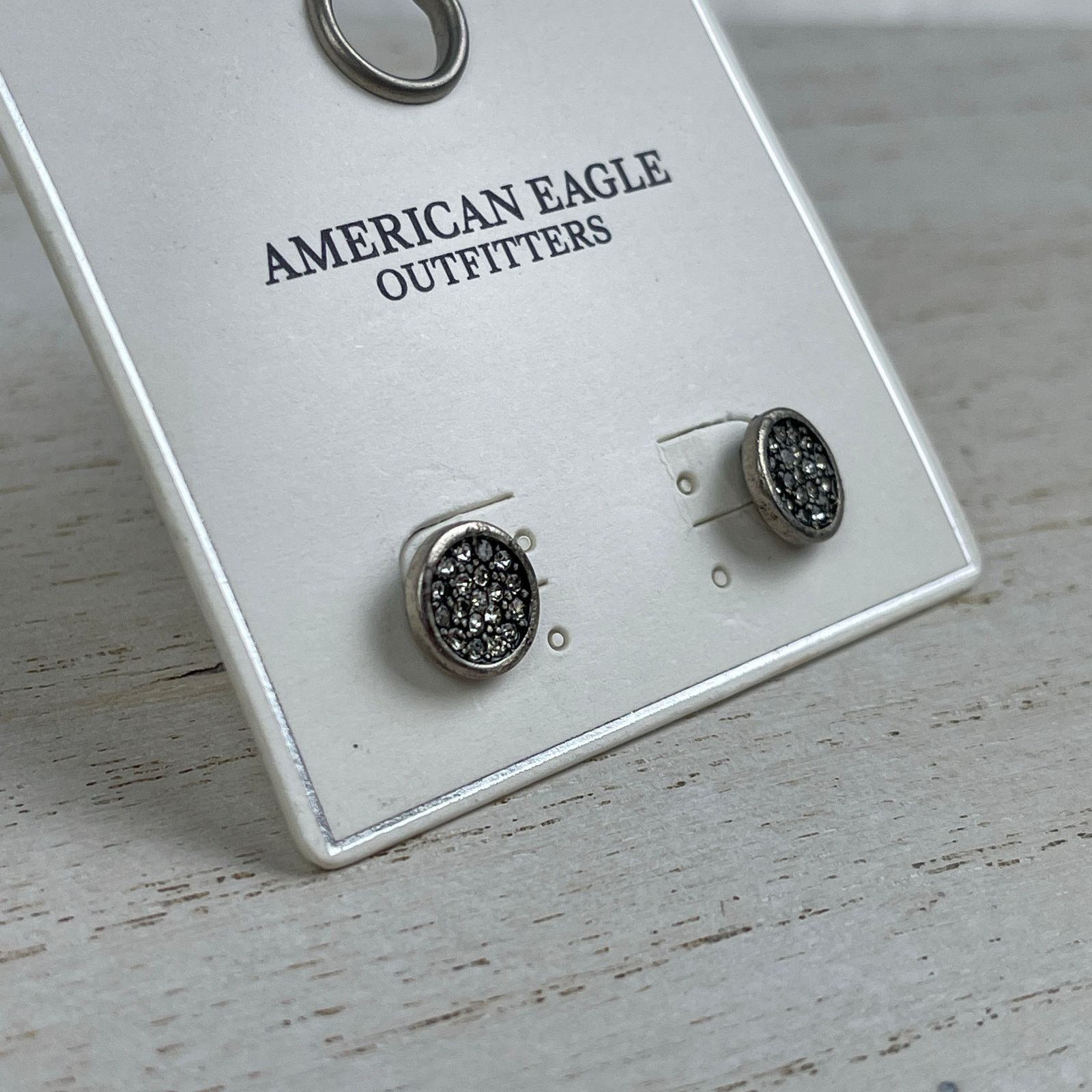 American Eagle Outfitters American Eagle Outfitters Silver Stud Earrings Rhinestones Size ONE SIZE - 3 Thumbnail