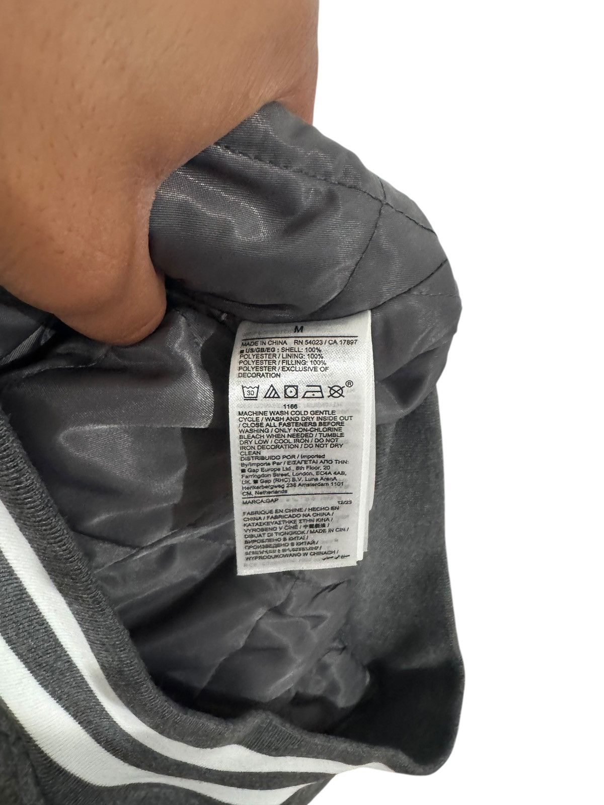 Gap × Palace Palace x Gap Varsity Jacket Grey Size US M / EU 48-50 / 2 - 7 Thumbnail