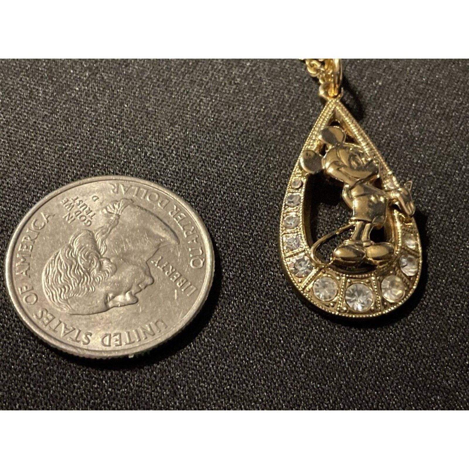 Disney Disney Signed Gold Tone Mickey 15in Necklace Size ONE SIZE - 5 Thumbnail