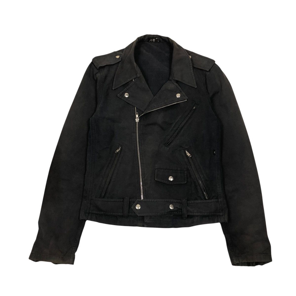 agnes b. 🔥CROPPED BIKER JACKET AGNES B. DOUBLE COLLAR Size US S / EU 44-46 / 1 - 1 Thumbnail