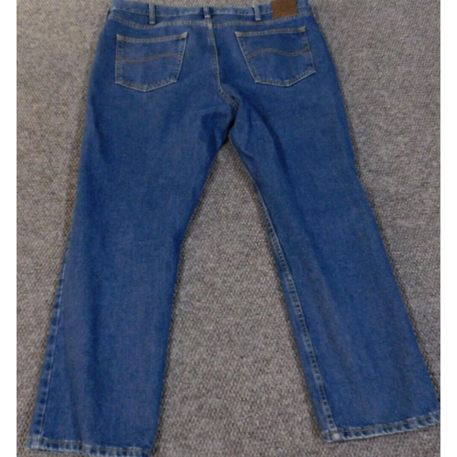 Lee Lee Jeans Men 40x30 Jeans Regular Fit Denim Classic Cotton Blue Straight USA 40 Inseam 30 Distressed Pockets Vintage No Size US 40 / EU 56 - 6 Thumbnail