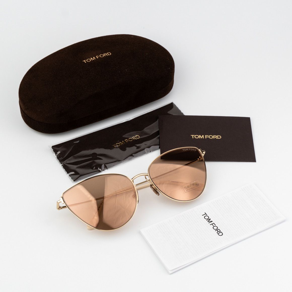 Tom Ford Tom Ford ANAIS-02 Women Sunglasses Cat Eye FT1005 32G Size ONE SIZE - 9 Thumbnail