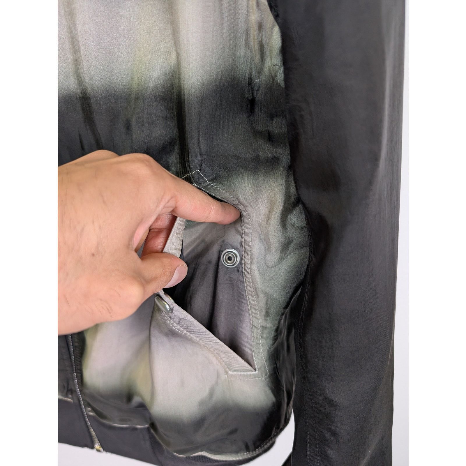 Rick Owens o1rshd1 Reversible Flight Jacket in Black/Black Plaid Size US M / EU 48-50 / 2 - 17 Thumbnail