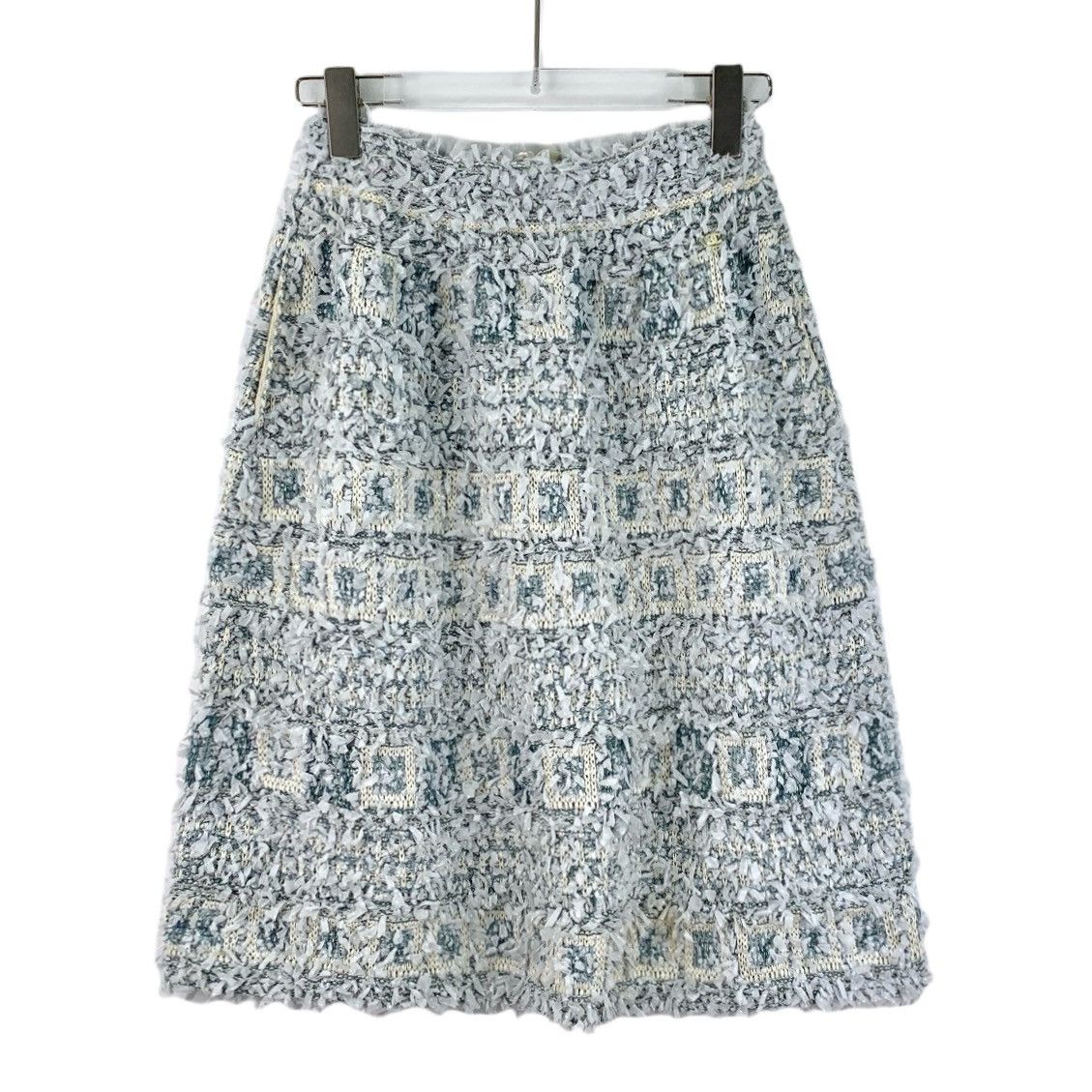 Chanel Chanel light blue fringed floral patchwork bustier dress Size 25" / US 0 / IT 36 - 1 Thumbnail