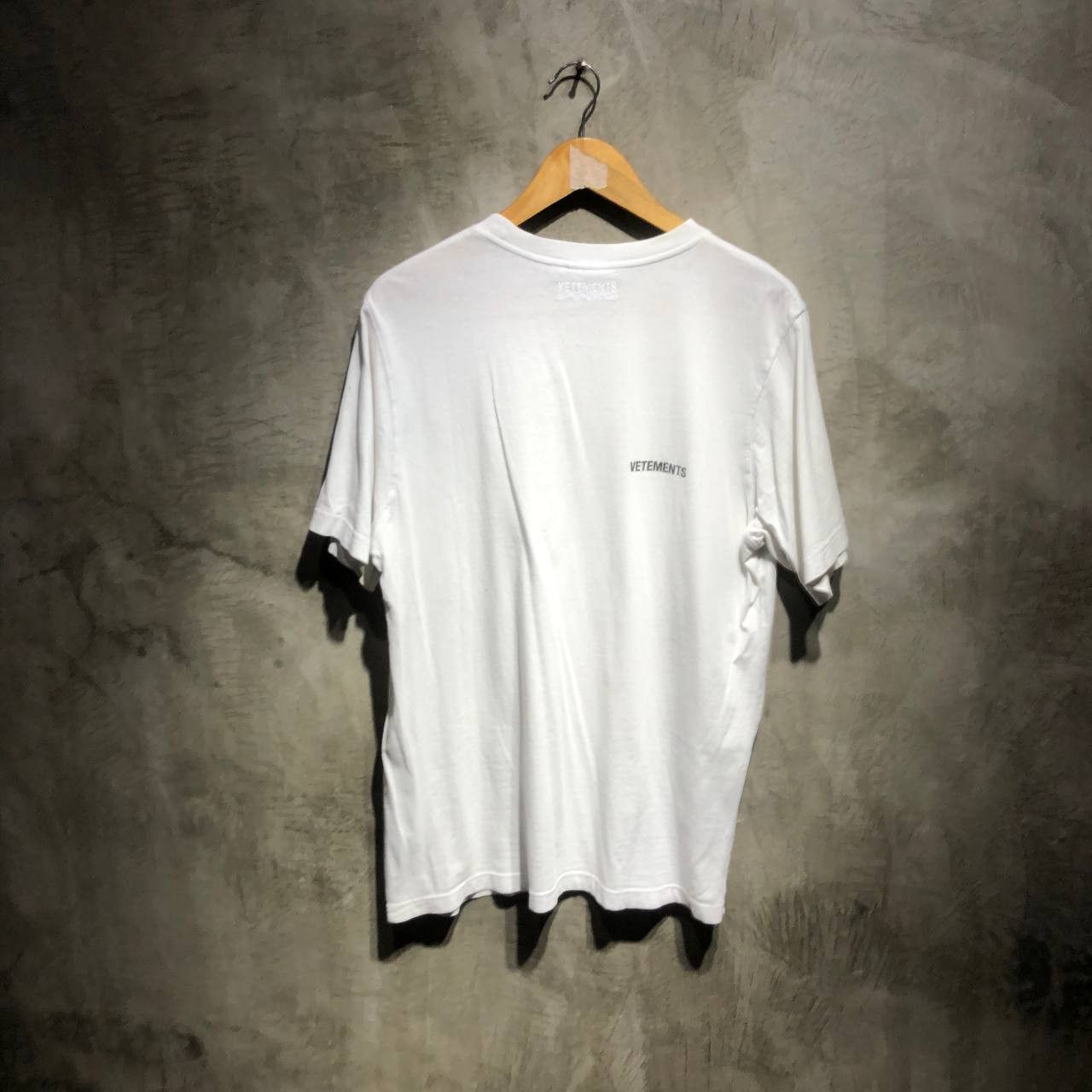 Vetements logo back to back print tee