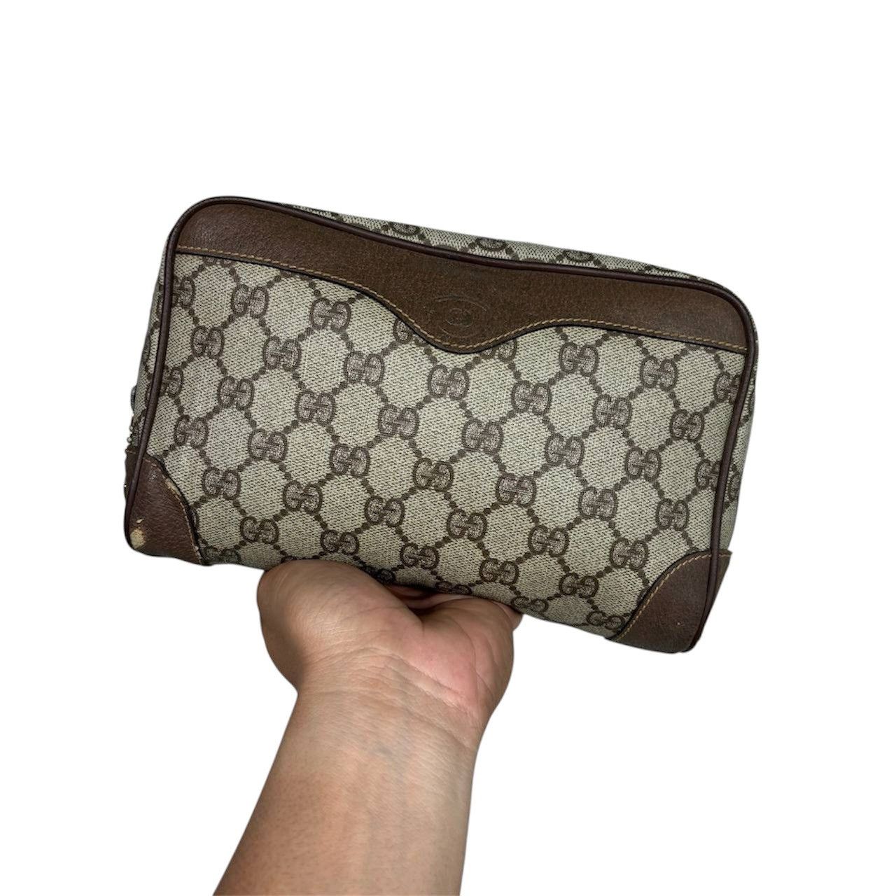 Gucci GUCCI GG PLUS SECOND CLUTCH BAG LEATHER ITALY BEIGE Size ONE SIZE - 1 Thumbnail
