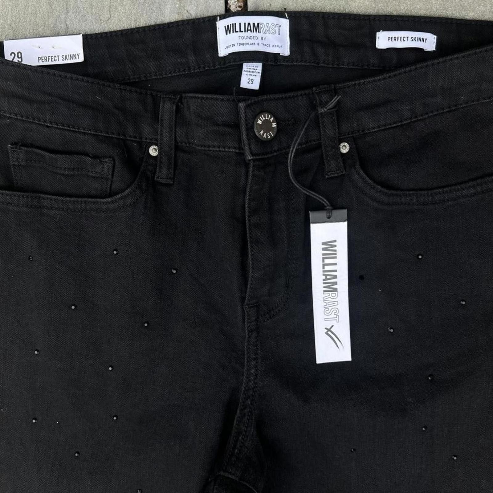 Other NWT Black Jewel Studded Slim Jeans Size 29" - 3 Thumbnail