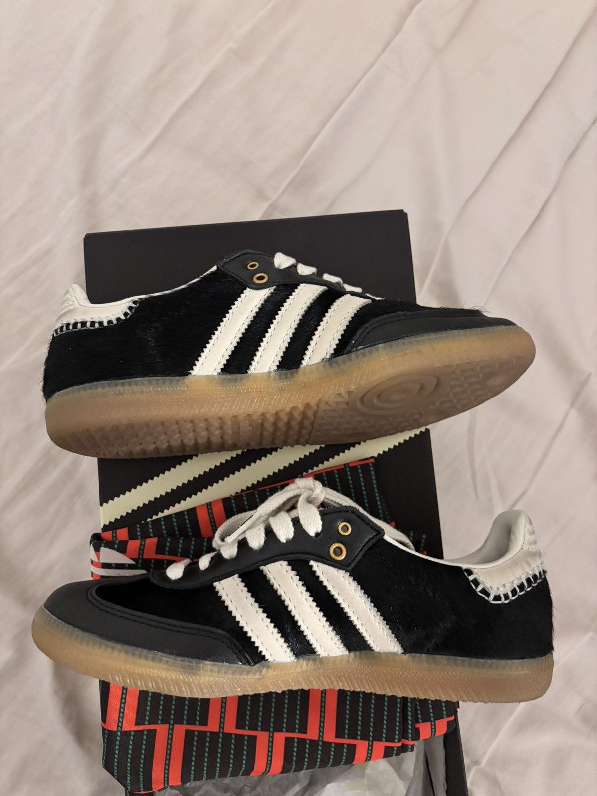 adidas gazelle silver green womens adidas x Wales Bonner Pony Tonal Samba