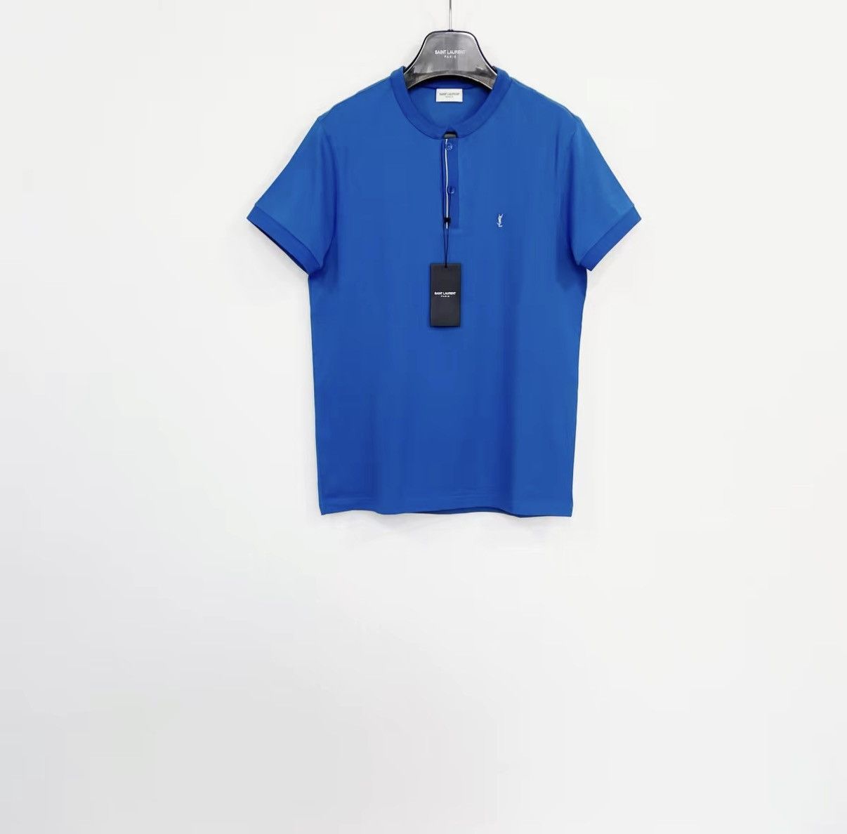 Saint Laurent Paris SAINT LAURENT 100% Cotton Short Sleeve Polo Shirt J30 Size US S / EU 44-46 / 1 - 1 Thumbnail