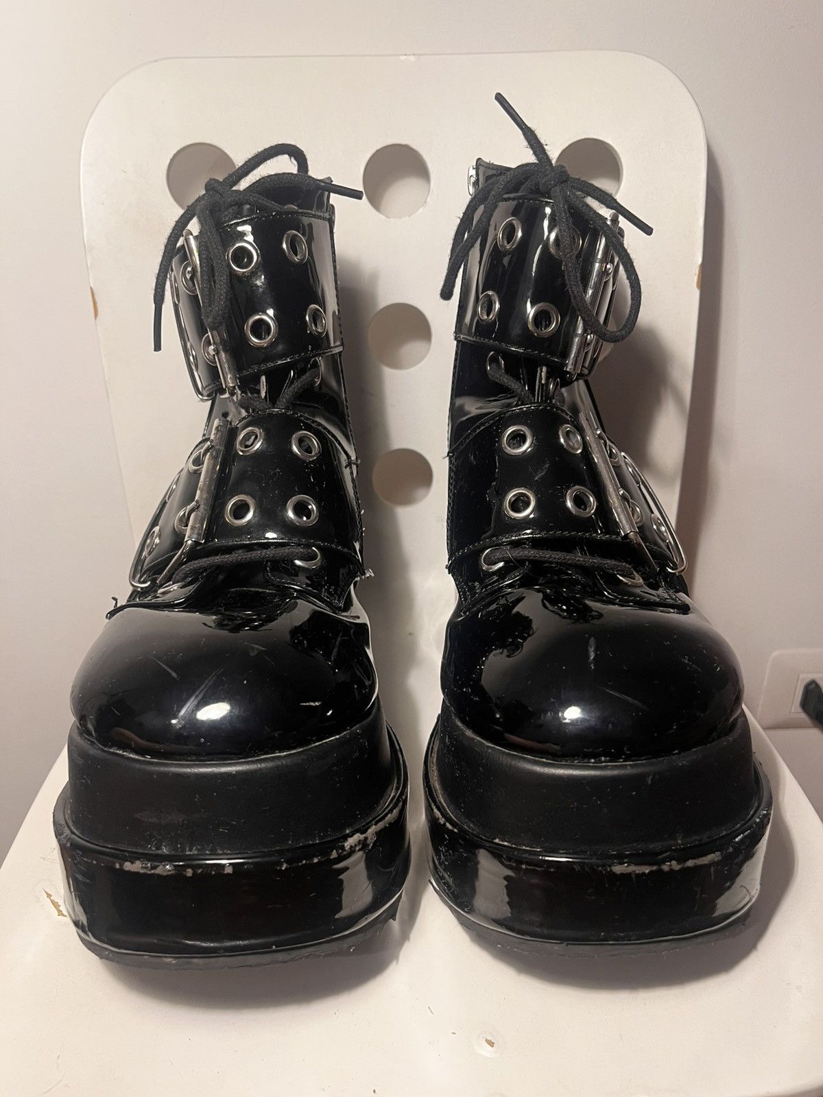 Demonia Cult Demonia Cult Bear-104 Platform Boots Size US 11.5 / IT 41.5 - 5 Thumbnail
