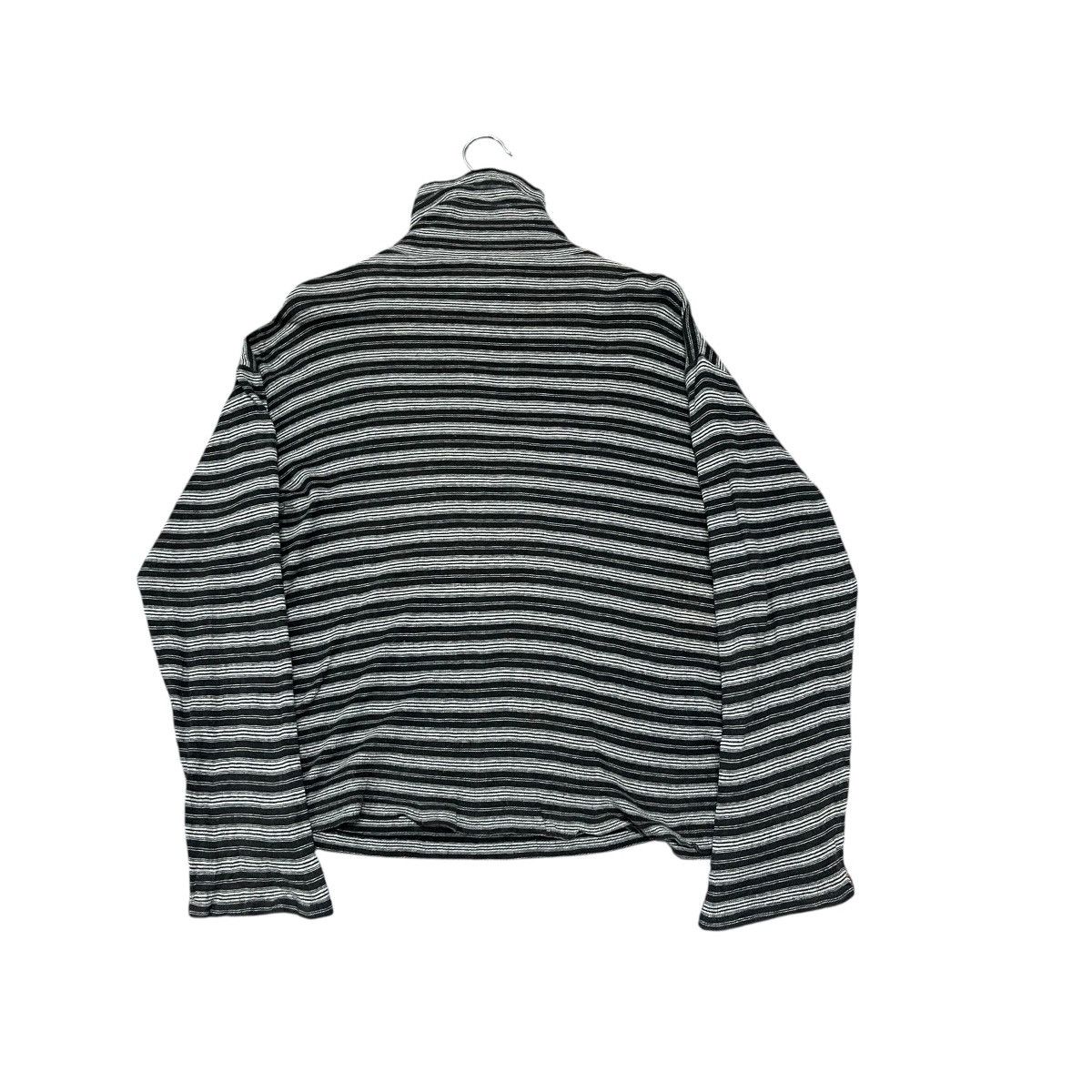 agnes b. Vintage Agnes B Homme Paris Turtleneck Stripe Long Sleeve Size US XL / EU 56 / 4 - 9 Thumbnail