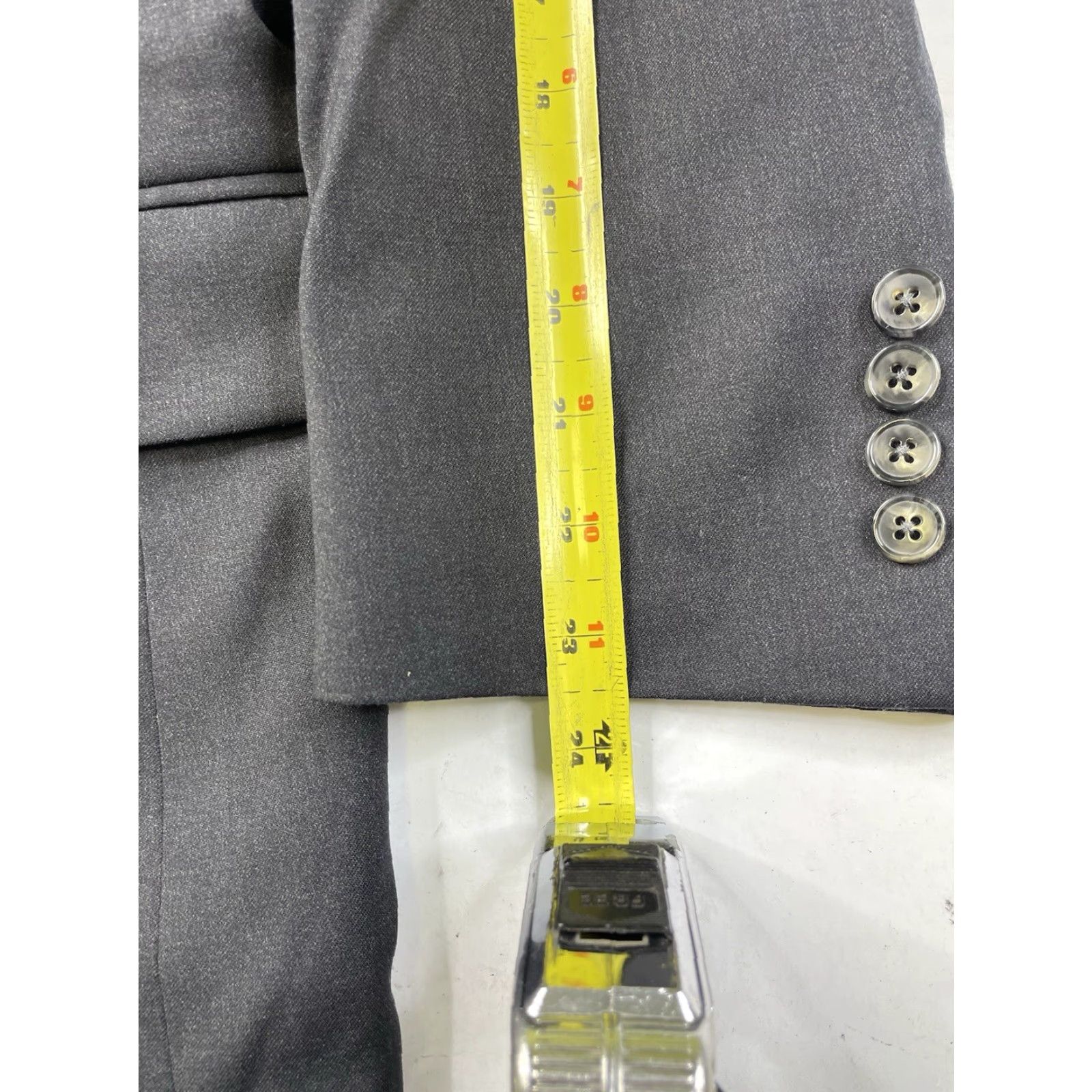 Hart Schaffner Marx Hart Schaffner Marx Blazer 50R New York Fit Sport Gray Wool Sport Coat Jacket Size 50R - 6 Thumbnail