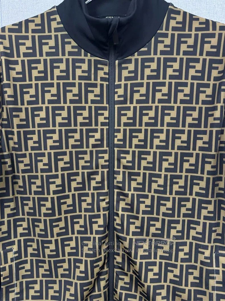 Fendi Fendi Full Print Brown Jacket Size US M / EU 48-50 / 2 - 3 Thumbnail