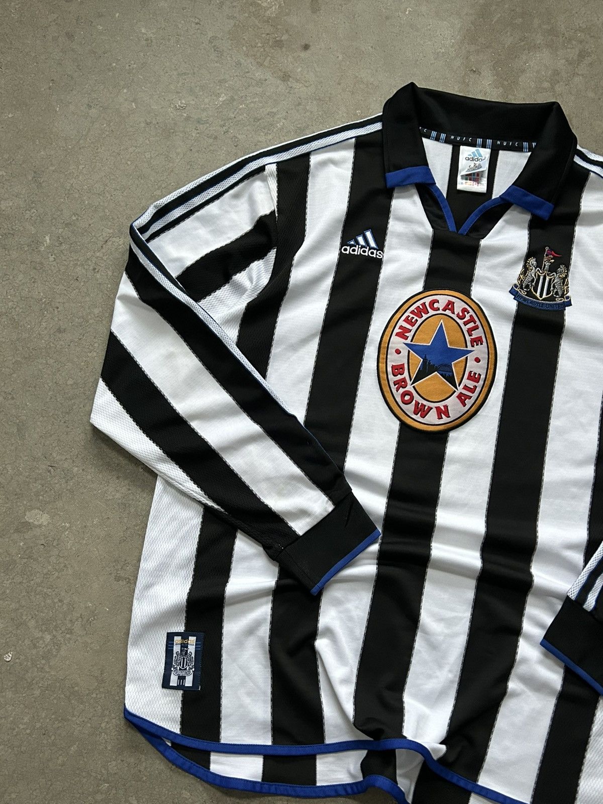 Adidas Adidas Newcastle United 1999/2000 Home Long Sleeve Jersey Size US XXL / EU 58 / 5 - 15 Thumbnail