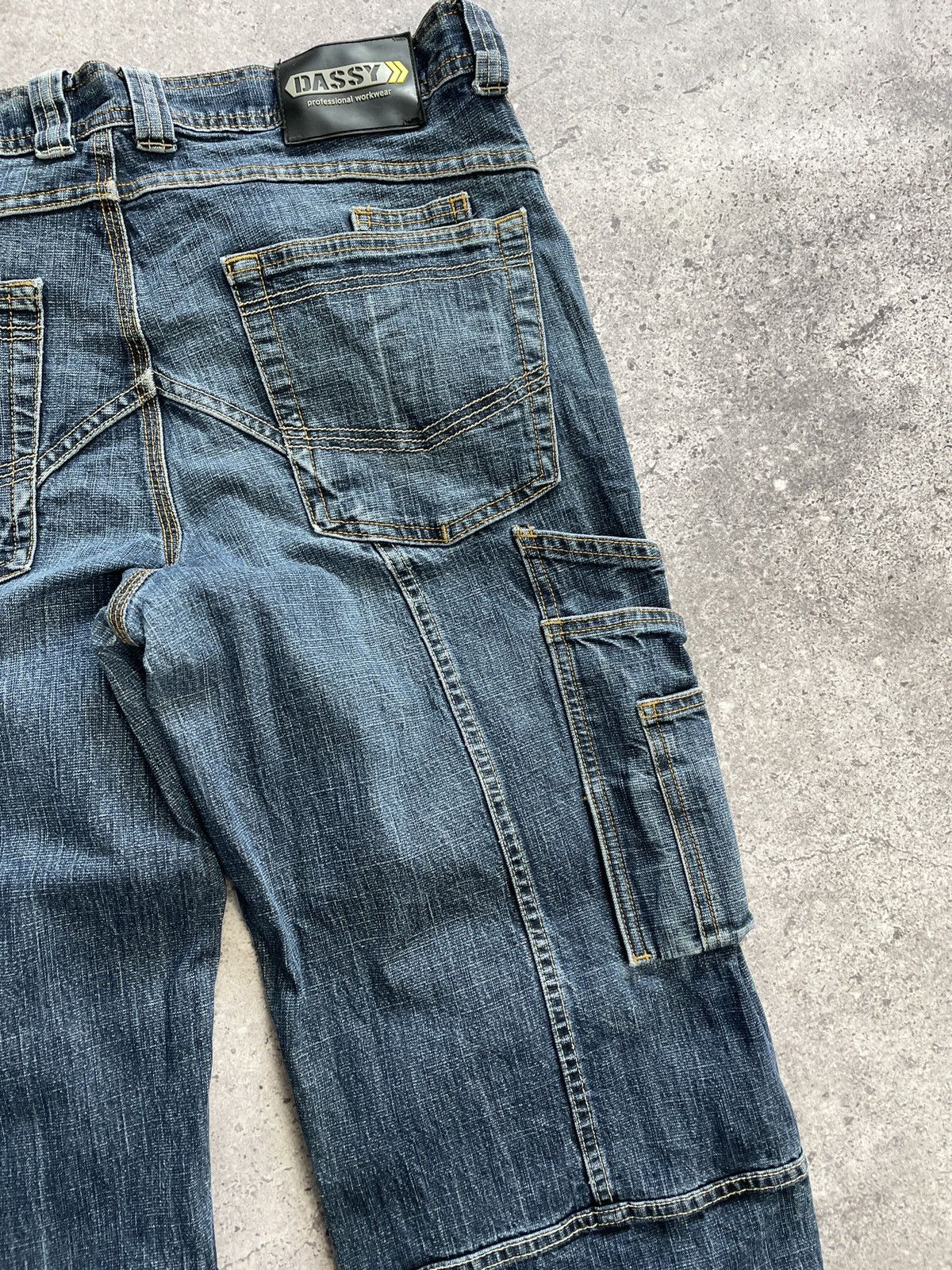 Diesel Vintage 00s Distressed Avant Garde Diesel Cargo Jeans Pants Size US 33 - 11 Thumbnail