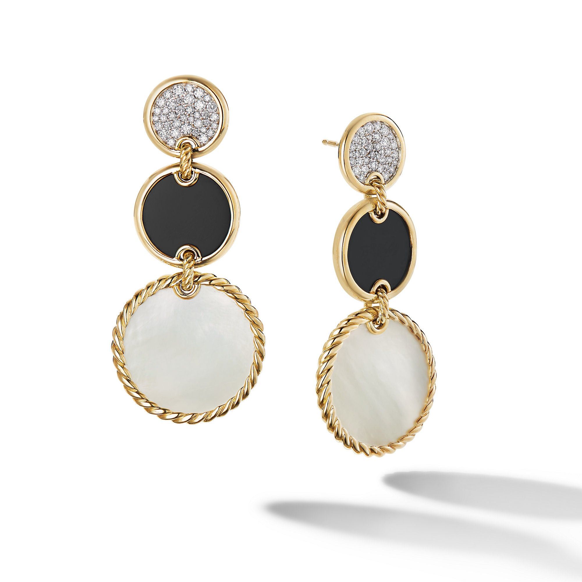 David Yurman o1w1db10526 E17011D/Size 6/Drop Earrings in Golden/Black Size ONE SIZE - 3 Thumbnail