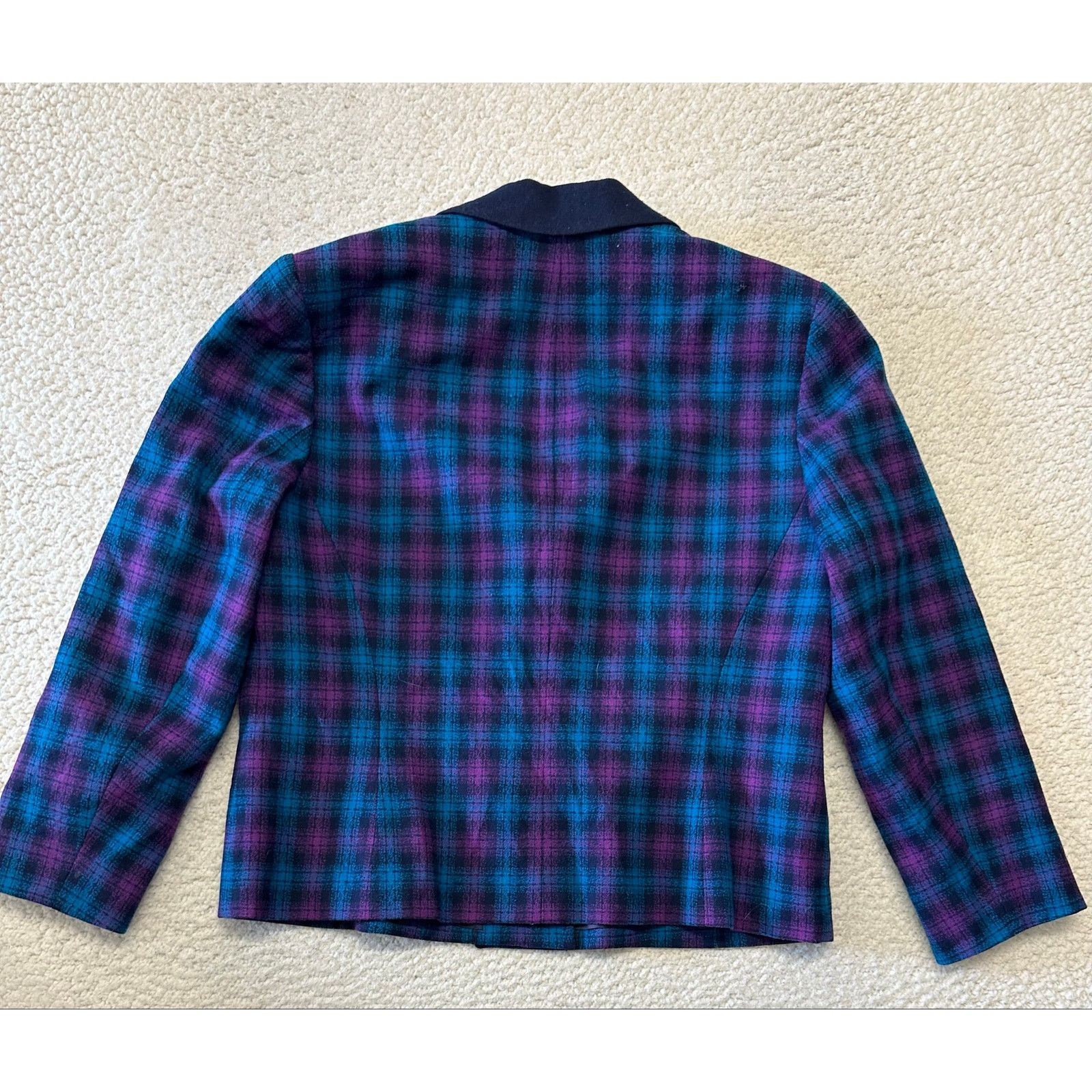 Pendleton Vintage Pendleton Womens Plaid Wool Blazer Jacket Size 14 Size XL / US 12-14 / IT 48-50 - 9 Thumbnail