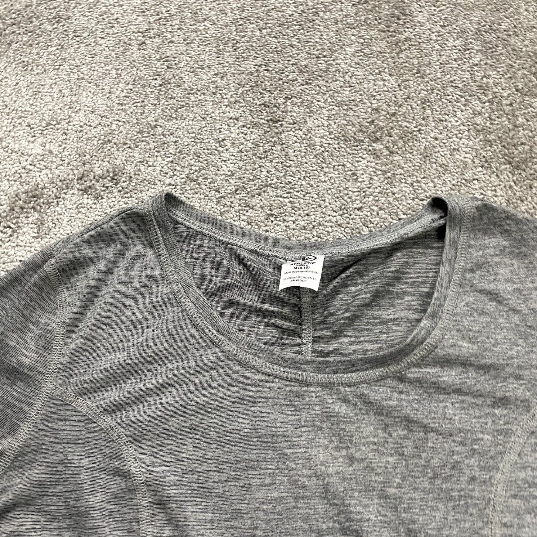 Vintage Athletic Works Active Top Womens M Gray Round Neck Long Sleeve T-Shirt Size M / US 6-8 / IT 42-44 - 3 Thumbnail