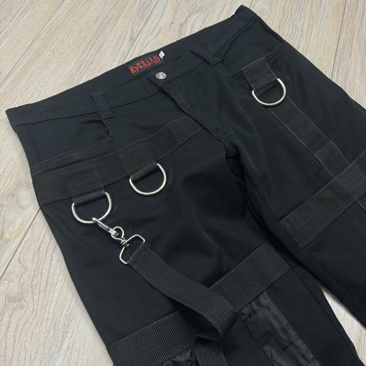 Japanese Brand Crazy Aderlass Bondage Cyber Punk GOA Multiple Belts Jeans Size US 32 / EU 48 - 4 Thumbnail