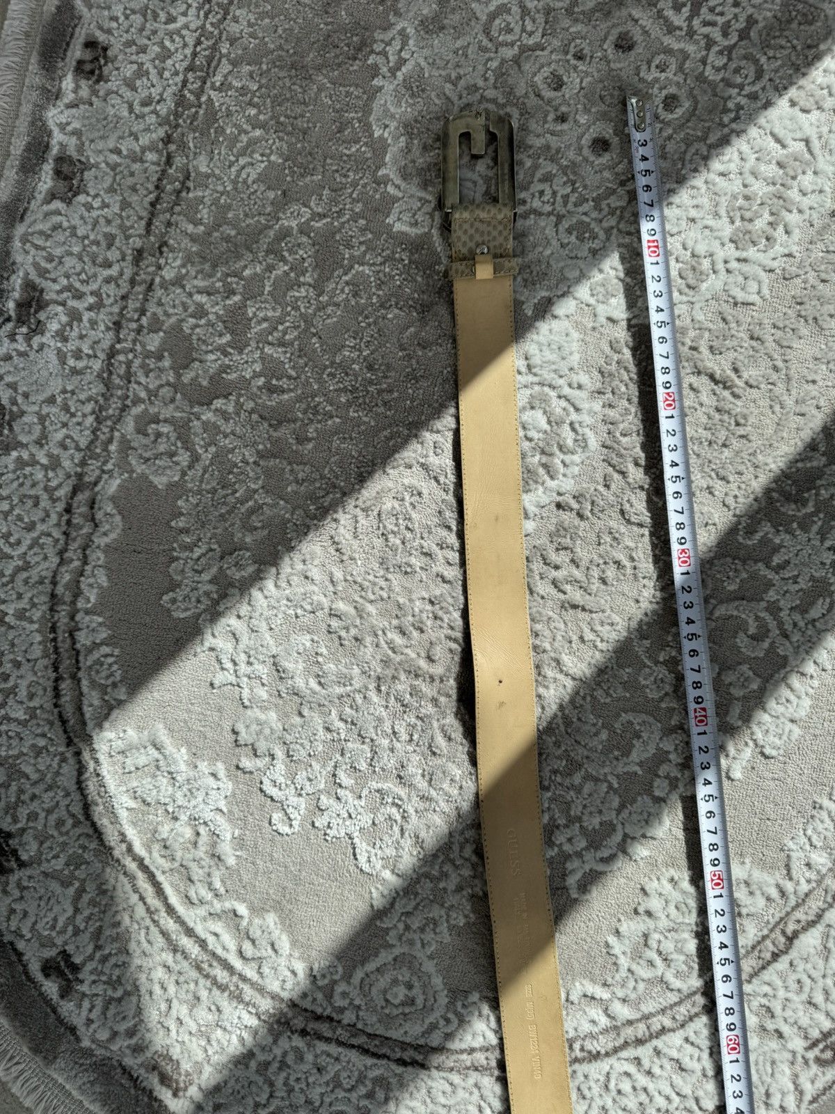 Guess Guess Big Metal Buckley Snake Print Vegan Faux Leather Belt Size ONE SIZE - 8 Thumbnail