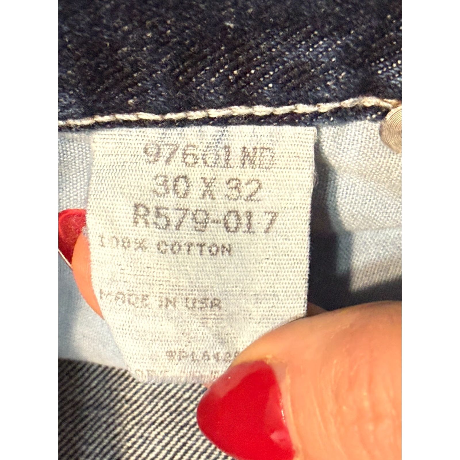 Wrangler Wrangler Jeans Men's 30x32 Blue Denim Straight Leg Jeans 5-Pocket Regular Rise Inseam 32" Cotton Denim Size US 30 / EU 46 - 5 Thumbnail