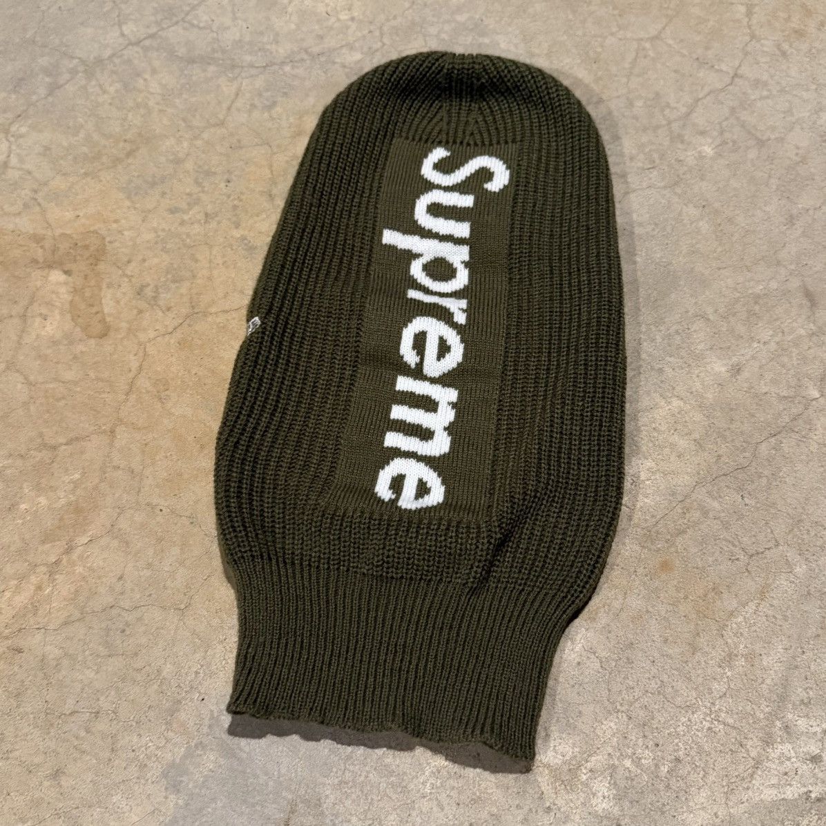New Era × Supreme Supreme FW20 New Era Balaclava Ski Face Mask Olive Green Size ONE SIZE - 2 Thumbnail