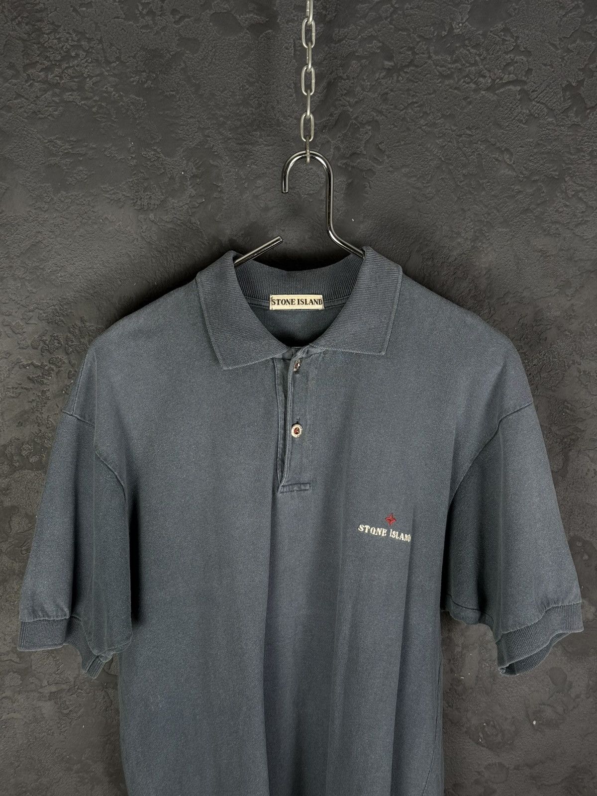 Vintage Stone Island 80's Marina Compass Vintage Cotton Polo Shirt Size US M / EU 48-50 / 2 - 2 Thumbnail