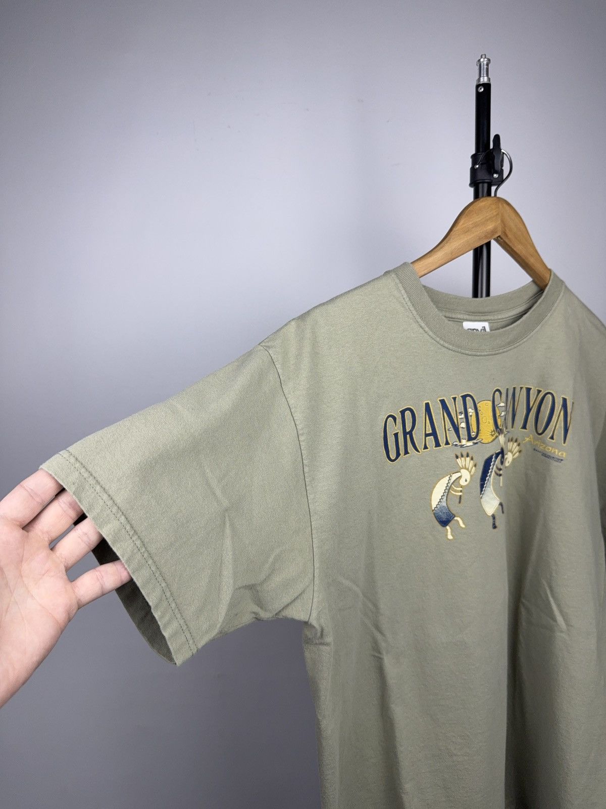 Vintage Retro 00s Grand Canyon Arizona Kokopelli Graphic T-Shirt Size US L / EU 52-54 / 3 - 6 Thumbnail