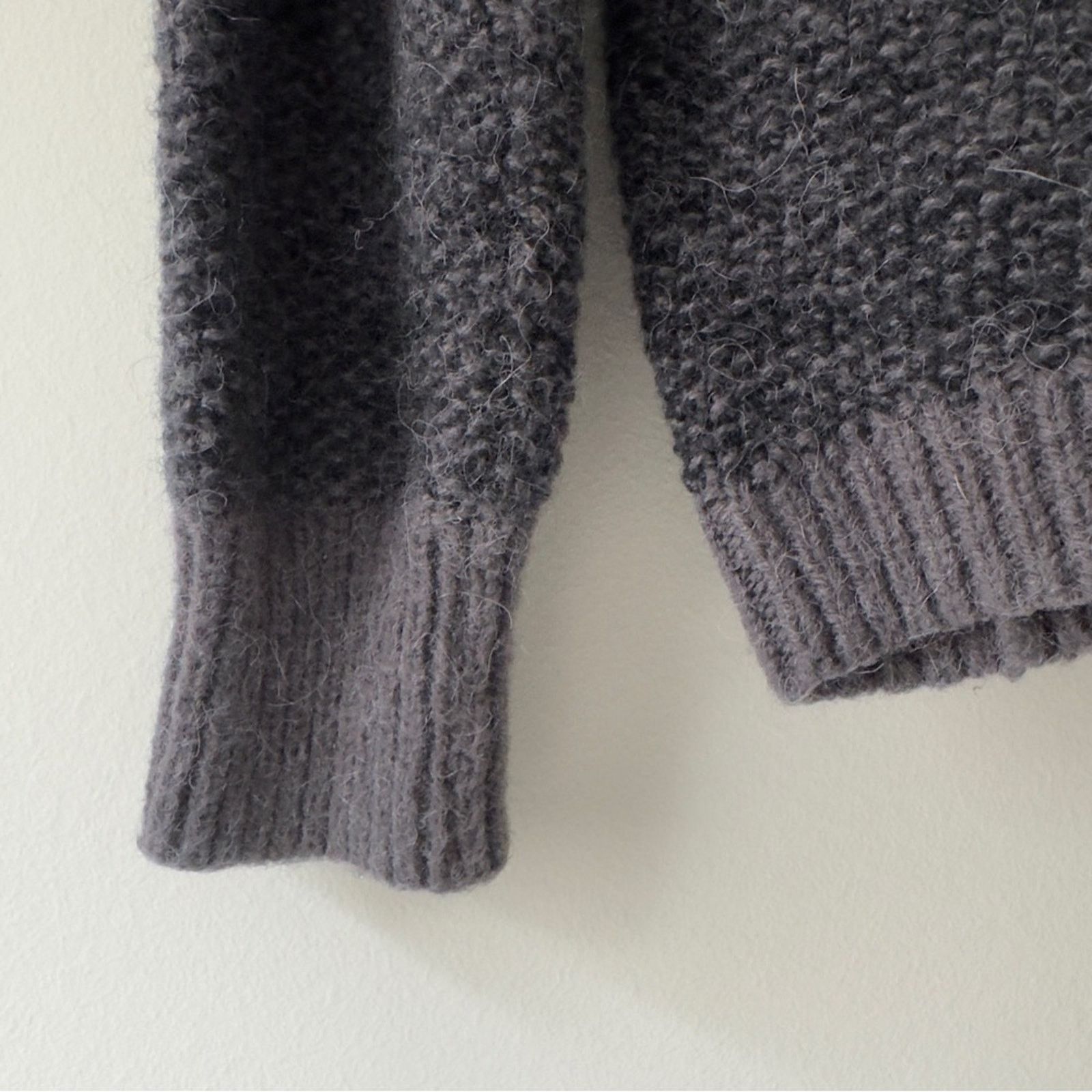 Other Lole Alpaca Blend Charcoal tight Knit Sweater crew neck Warm Size XL / US 12-14 / IT 48-50 - 5 Thumbnail