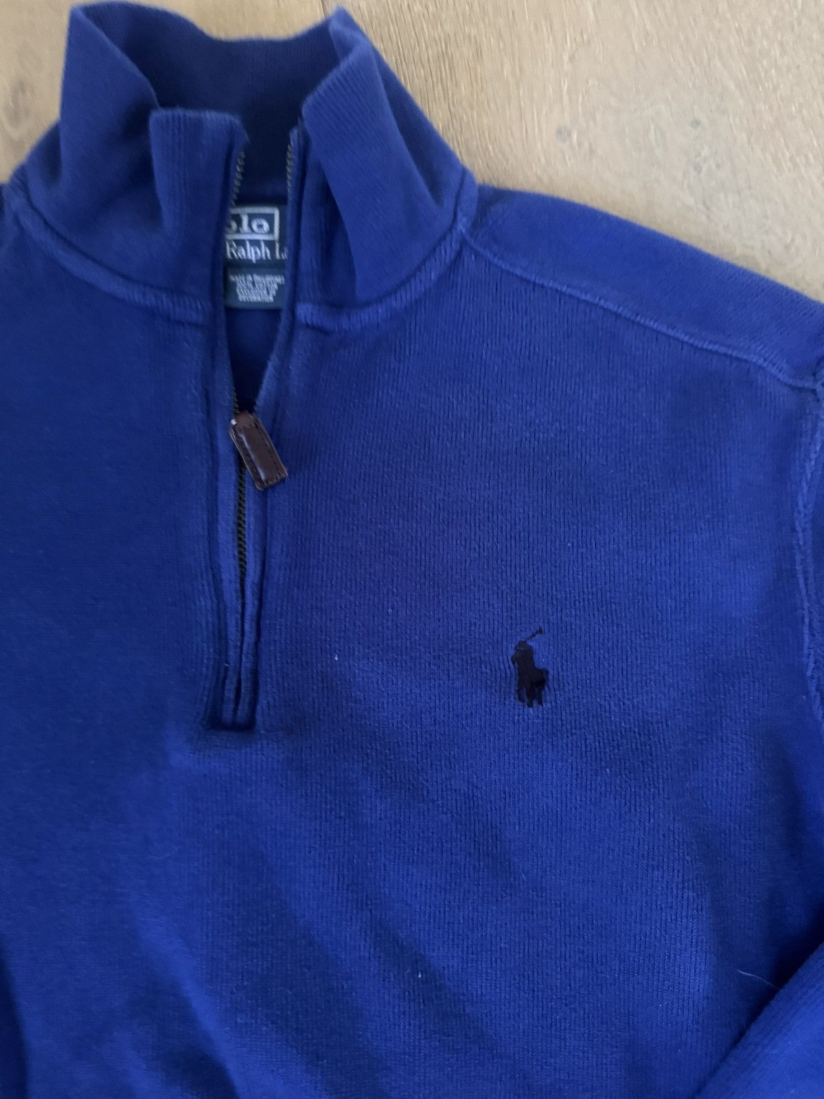 Polo Ralph Lauren Vintage 90’s Polo Ralph Lauren Blue Men’s Quarter Zip Size US S / EU 44-46 / 1 - 2 Thumbnail