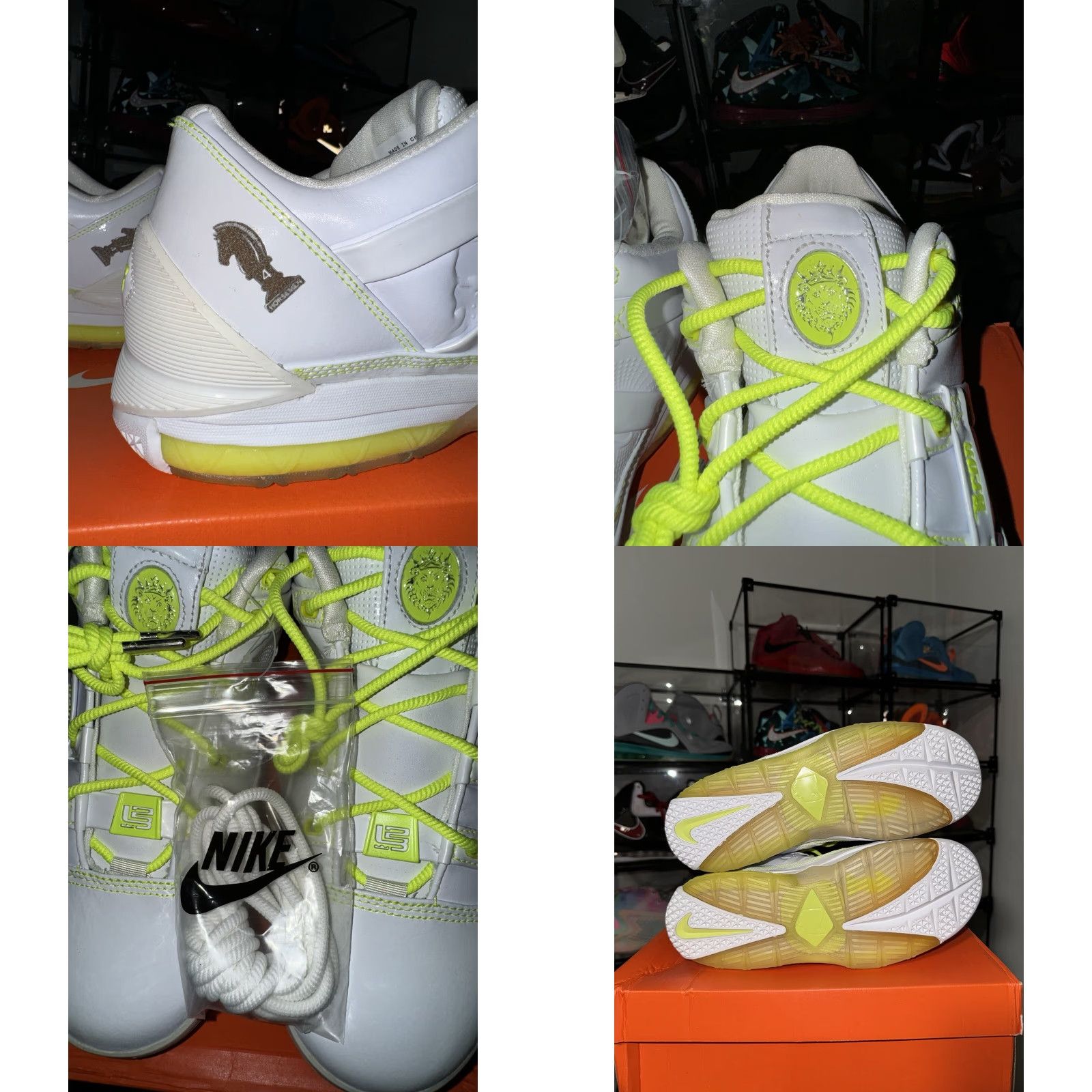 Nike Nike LeBron 3 Four Horsemen White Volt PE Promo Sample Sneaker 10.5 Mens RARE Size US 11 / EU 44 - 8 Thumbnail