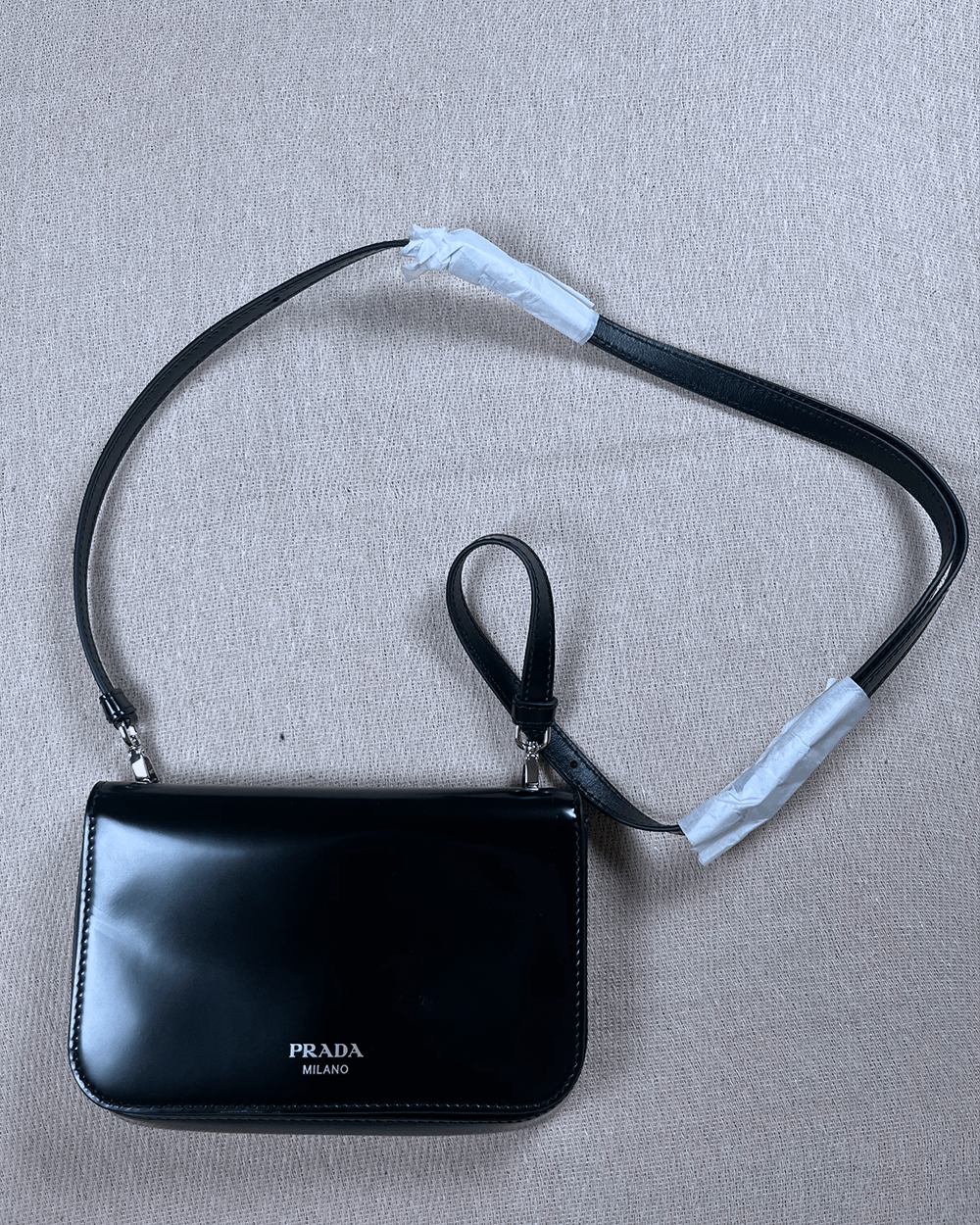 Prada Prada mens Brushed leather Spazzolato mini bag Size ONE SIZE - 1 Thumbnail