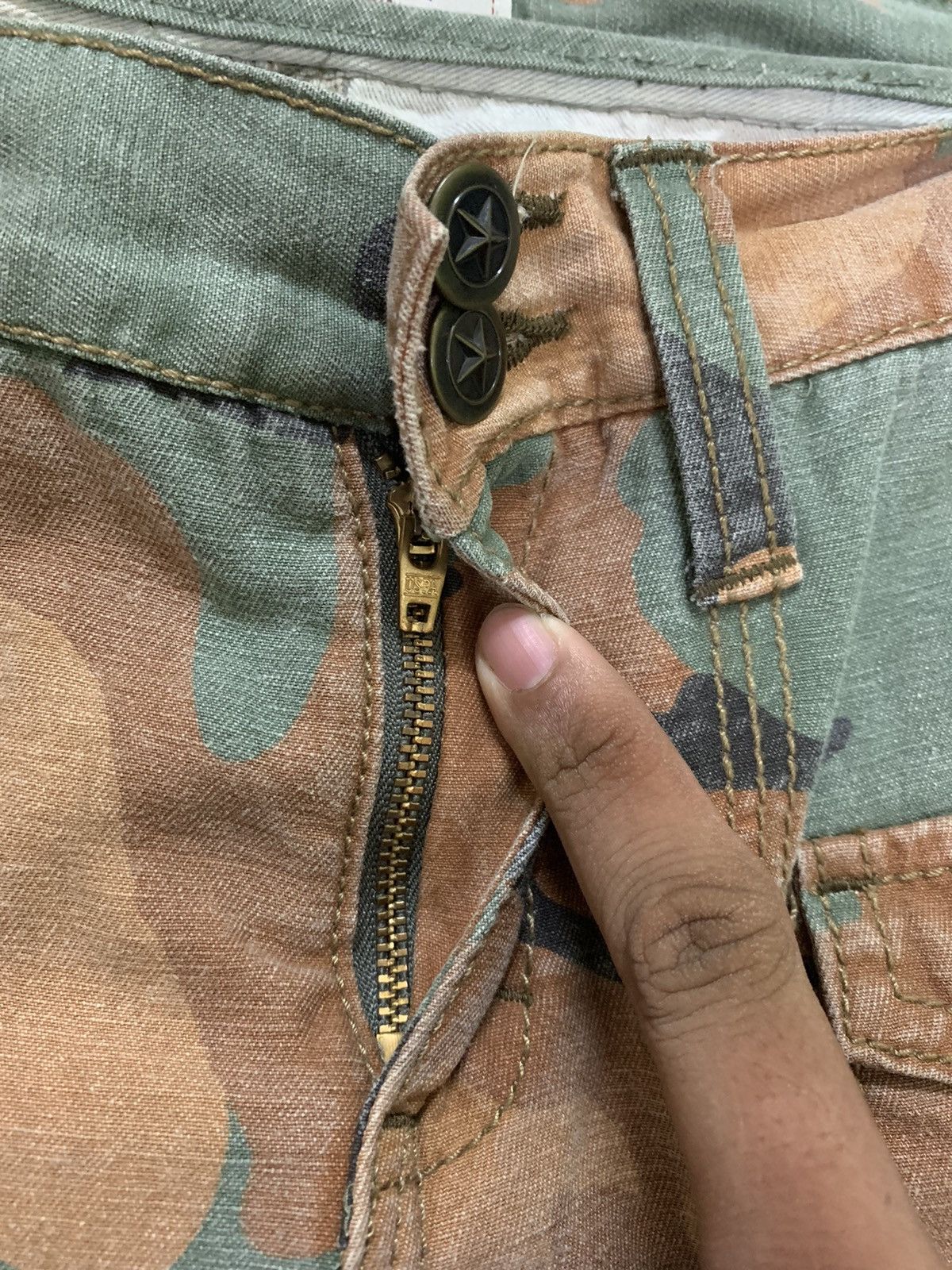 If Six Was Nine SICK FLARE cargo multipocket bondage army pant GOA style Size 31" - 9 Thumbnail