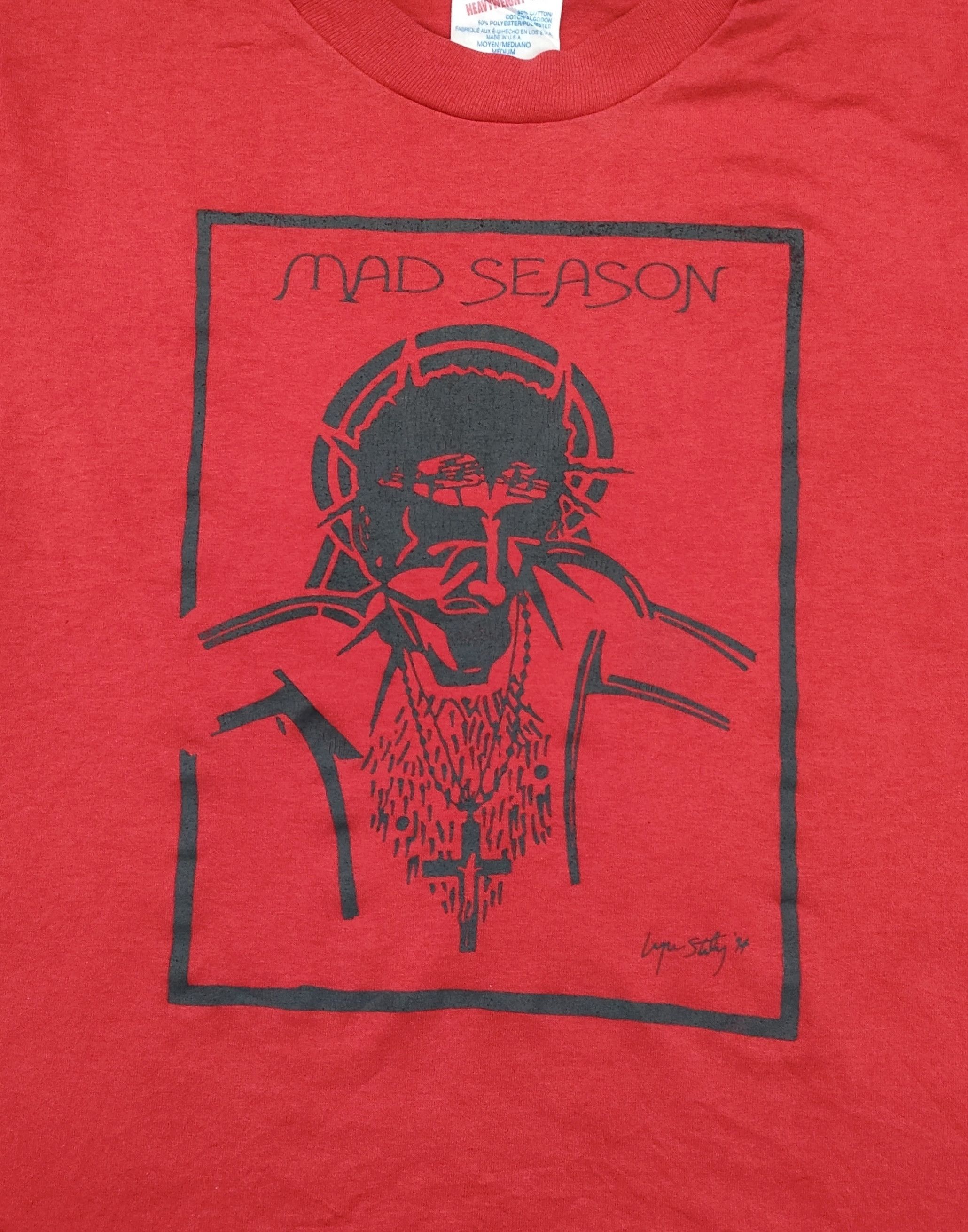 Band Tees 90s MAD SEASON Layne Staley '94 vintage Grunge Tee Size US M / EU 48-50 / 2 - 3 Thumbnail