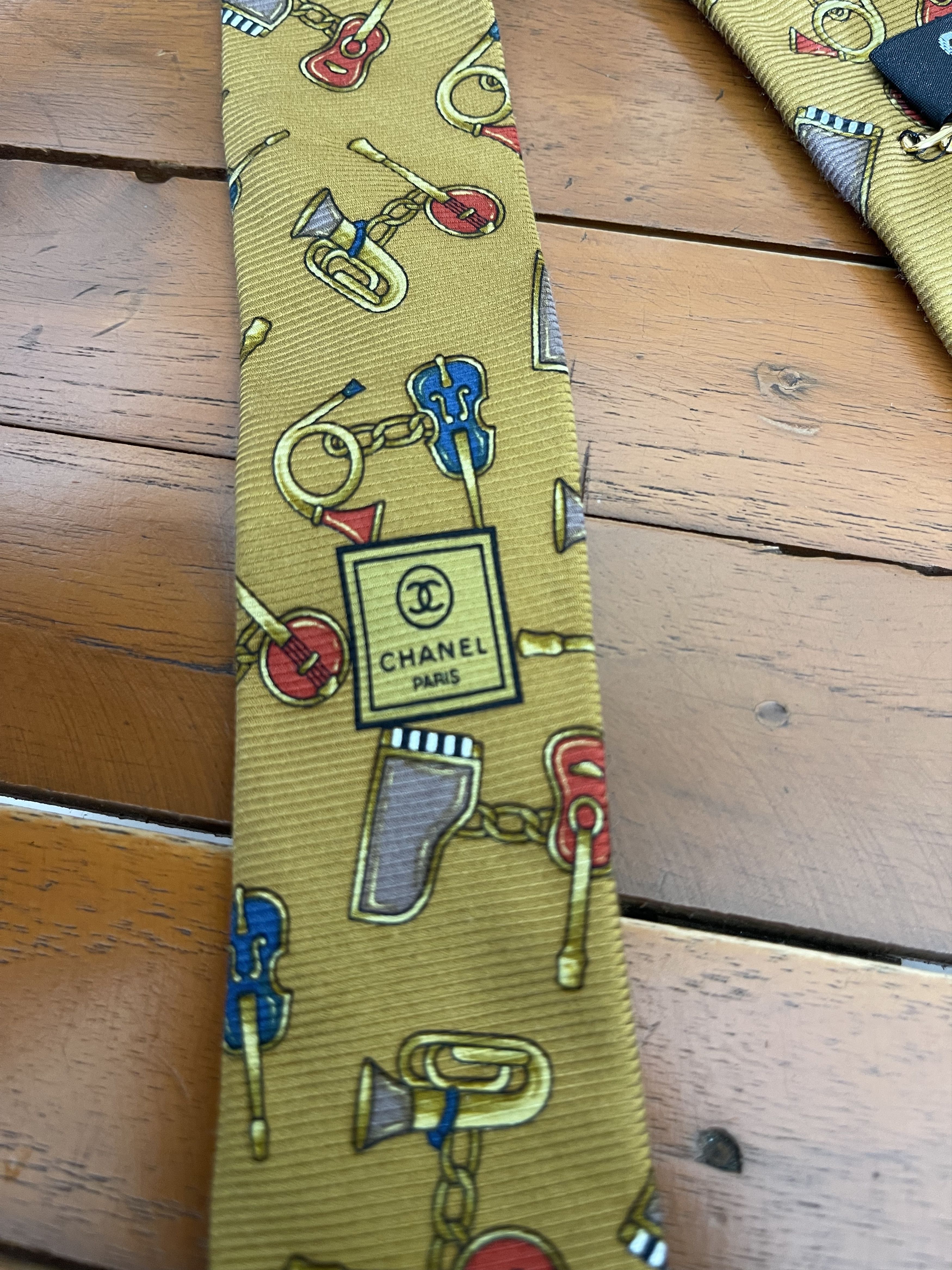 Chanel Vintage Chanel Neckties Made in Italy Size ONE SIZE - 3 Thumbnail