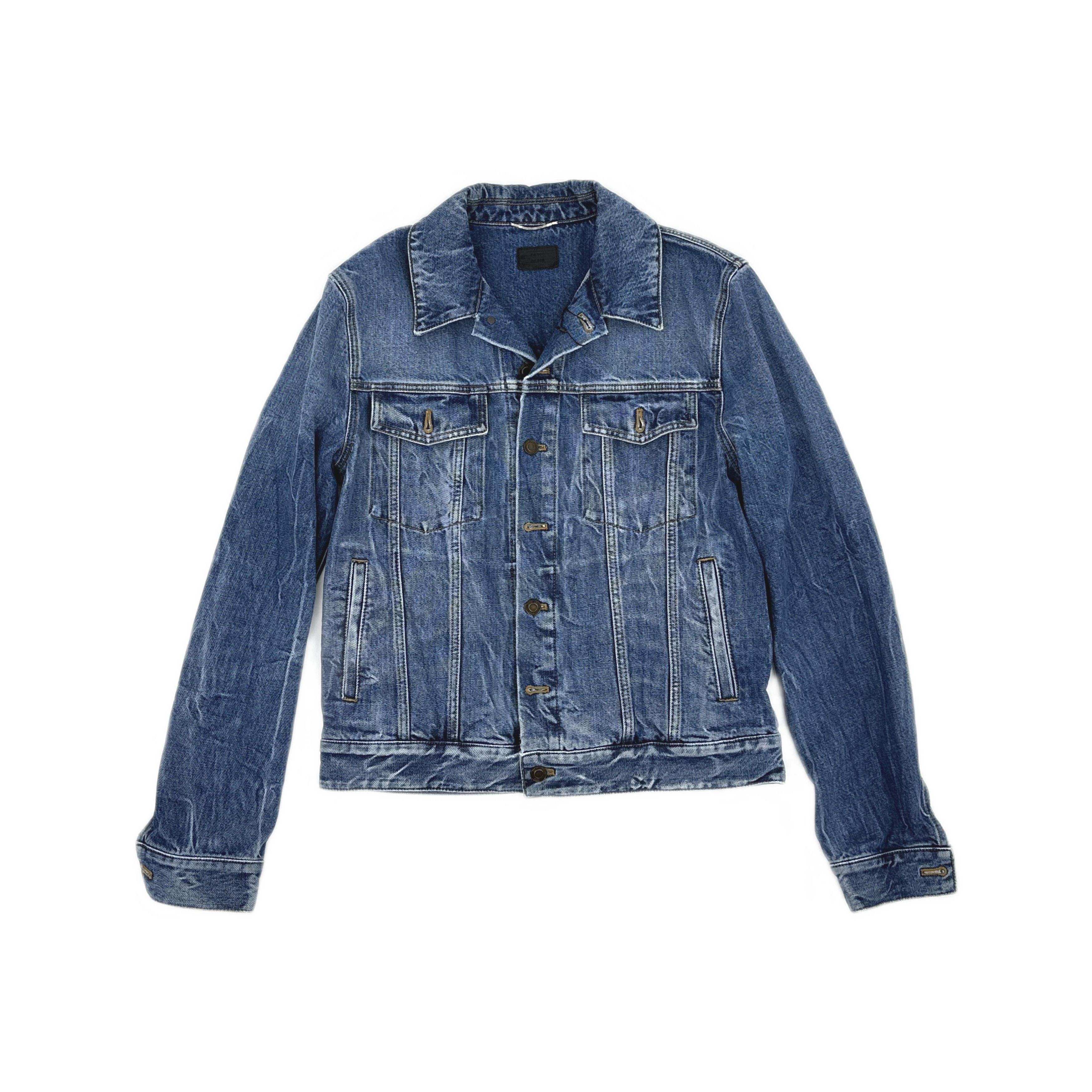 Saint Laurent Paris Saint Laurent Blue Denim Jacket Size M Size US M / EU 48-50 / 2 - 1 Thumbnail