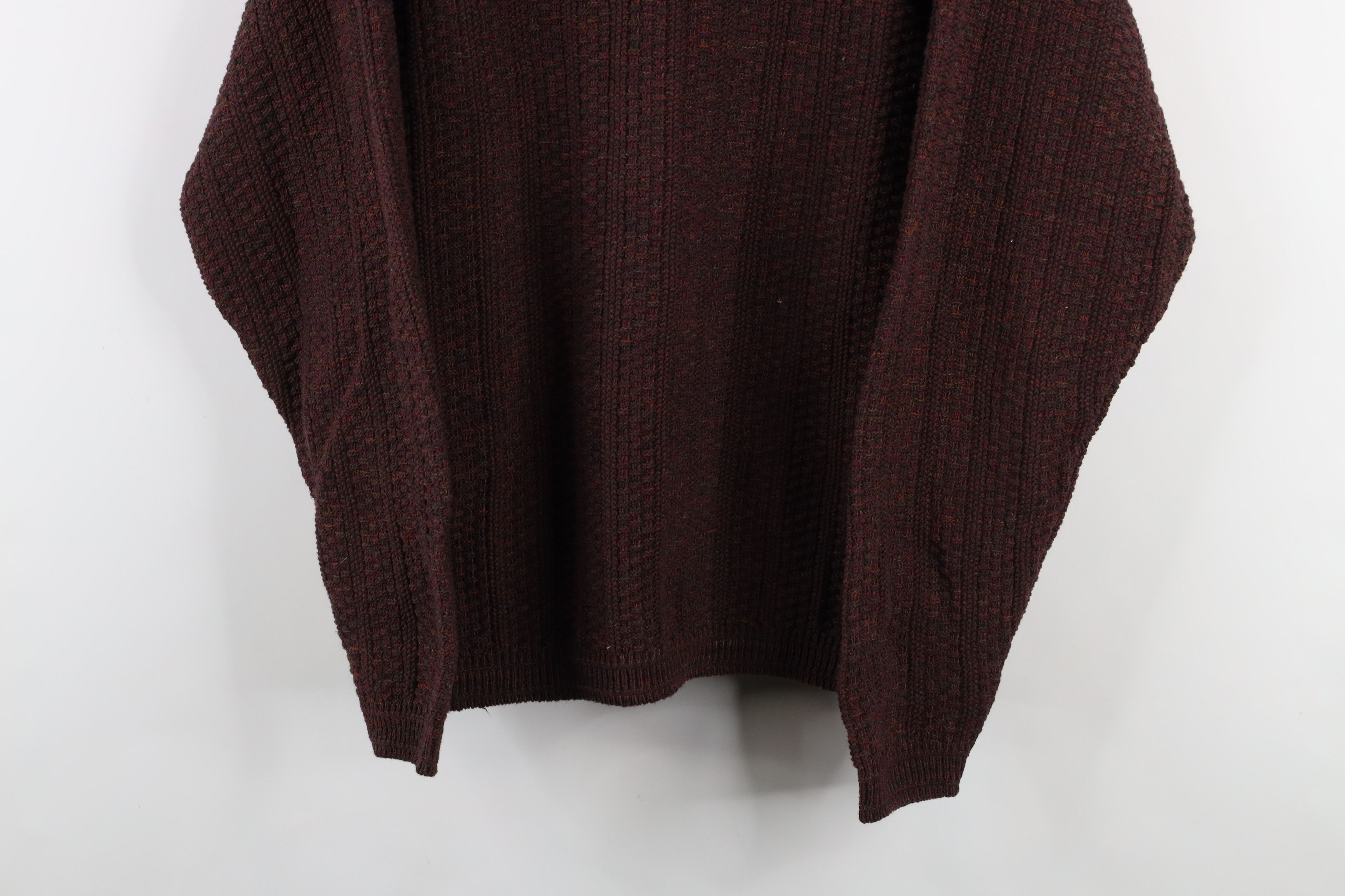 Vintage Vintage 90s Streetwear Cross Weave Knit Crewneck Sweater USA Size US L / EU 52-54 / 3 - 3 Thumbnail