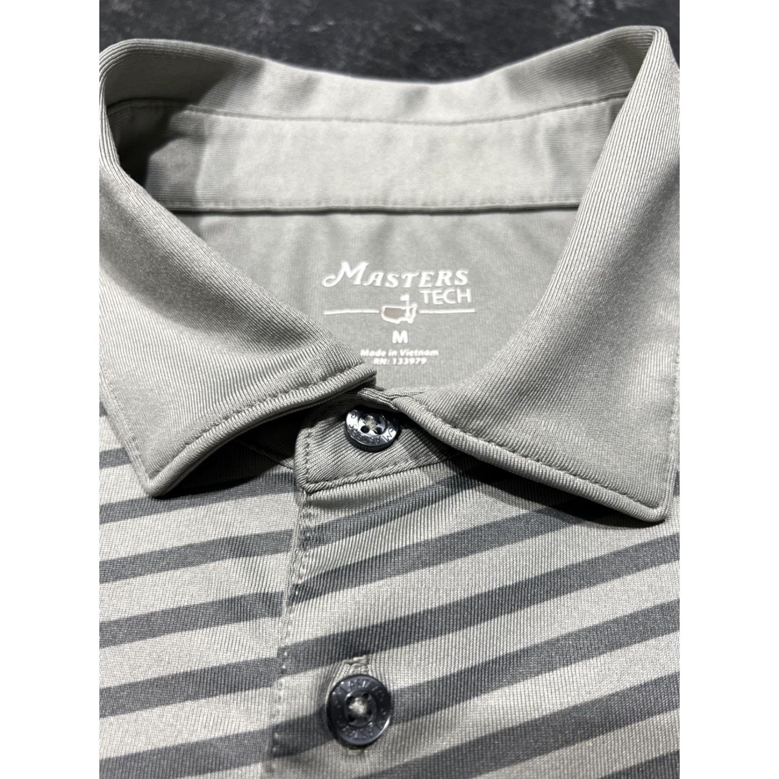 Vintage Masters Tech Polo Shirt Mens M Casual Gray Logo Golf Short Sleeve Size US M / EU 48-50 / 2 - 6 Thumbnail
