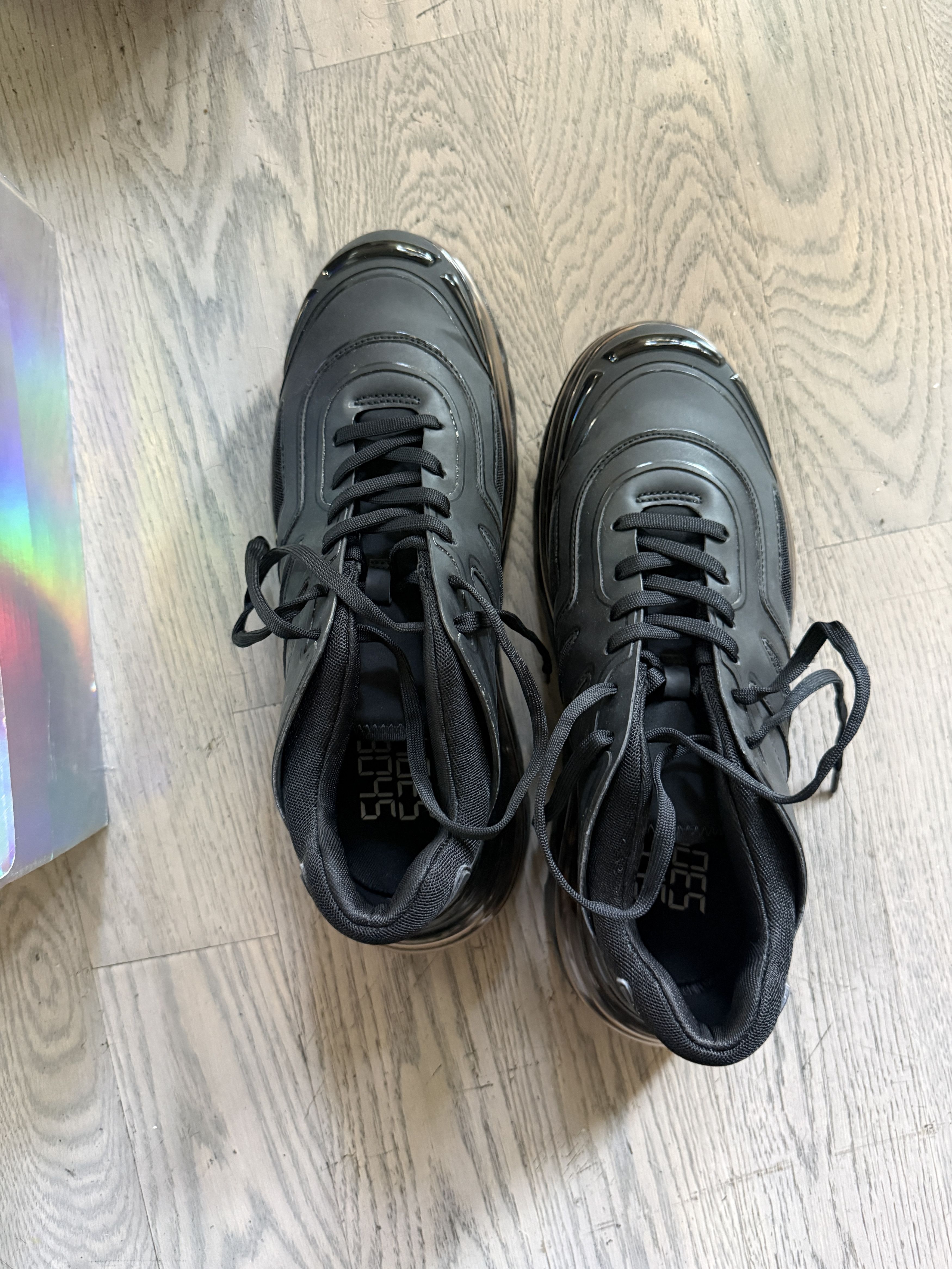 Other shoes53045 comfy black sneakers Size US 11 / EU 44 - 3 Thumbnail
