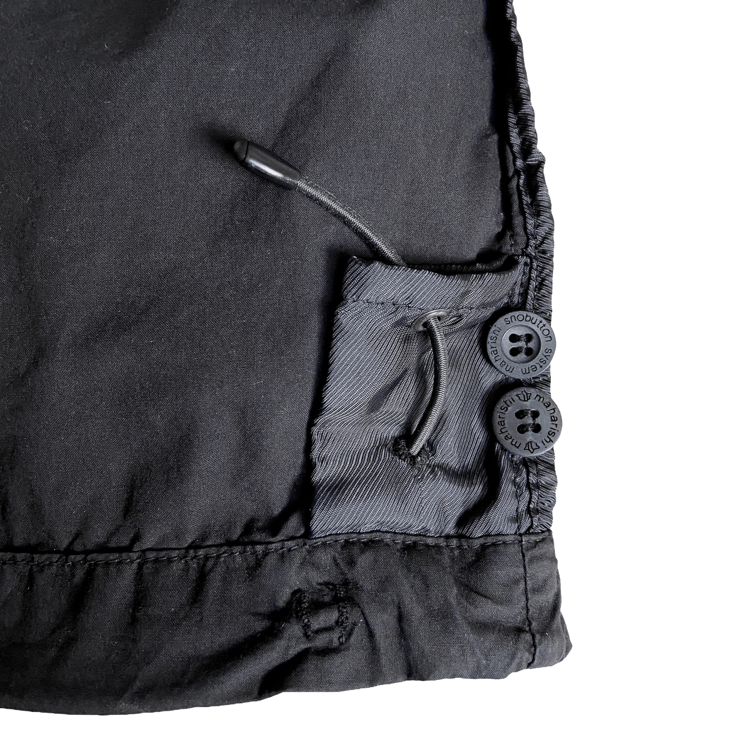 Maharishi MAHARISHI BLACK EMBROIDERED CARGO PANTS Size US 30 / EU 46 - 13 Thumbnail