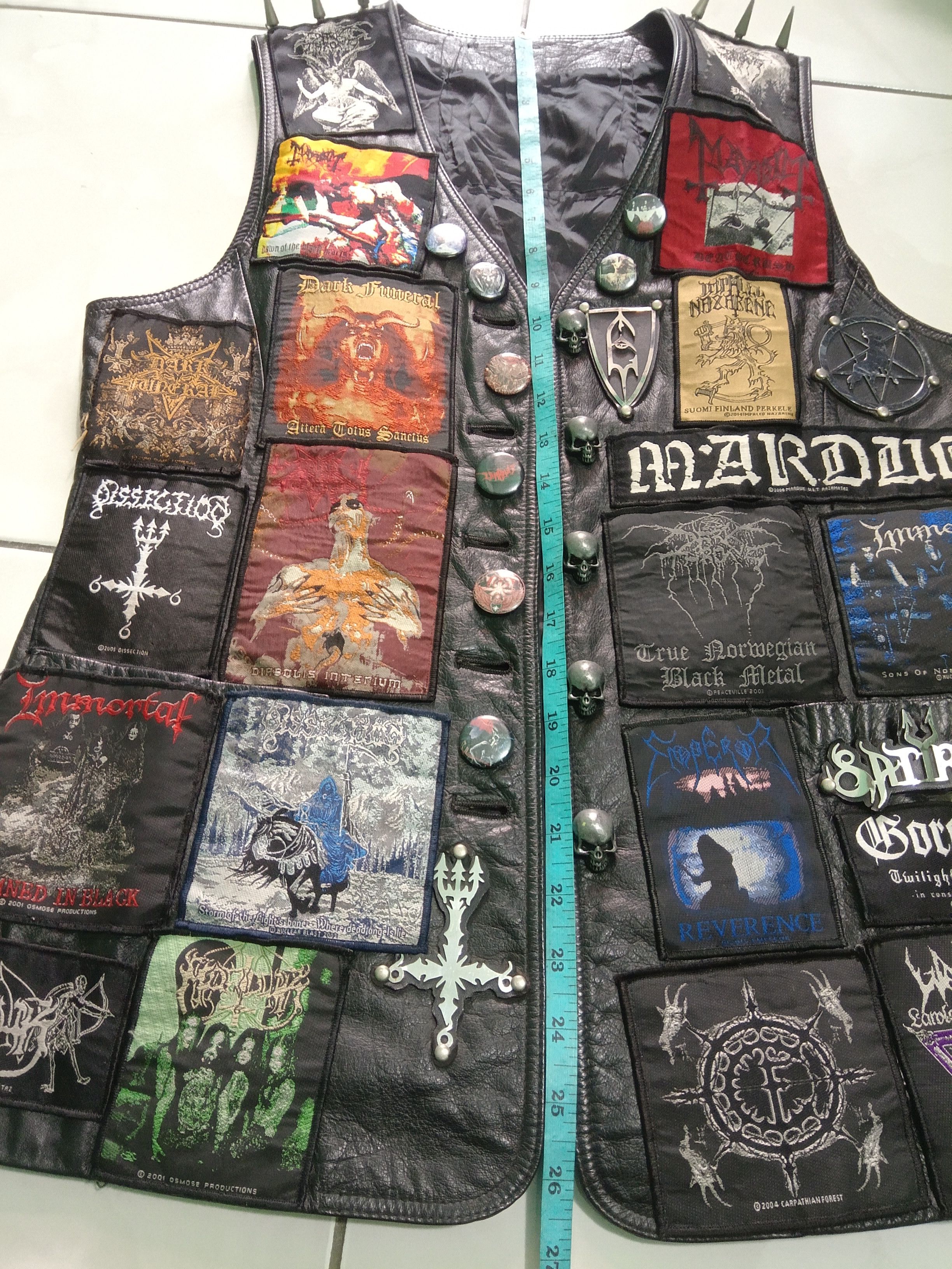 Handmade × Leather BATTLE VEST leather vest Size US M / EU 48-50 / 2 - 6 Thumbnail
