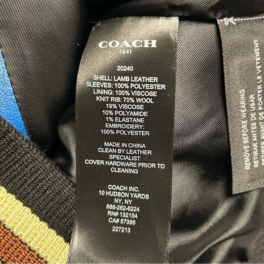 Coach Coach 1941 Cityscape Embroidered Leather Jacket – Women’s 2 Size XS / US 0-2 / IT 36-38 - 7 Thumbnail