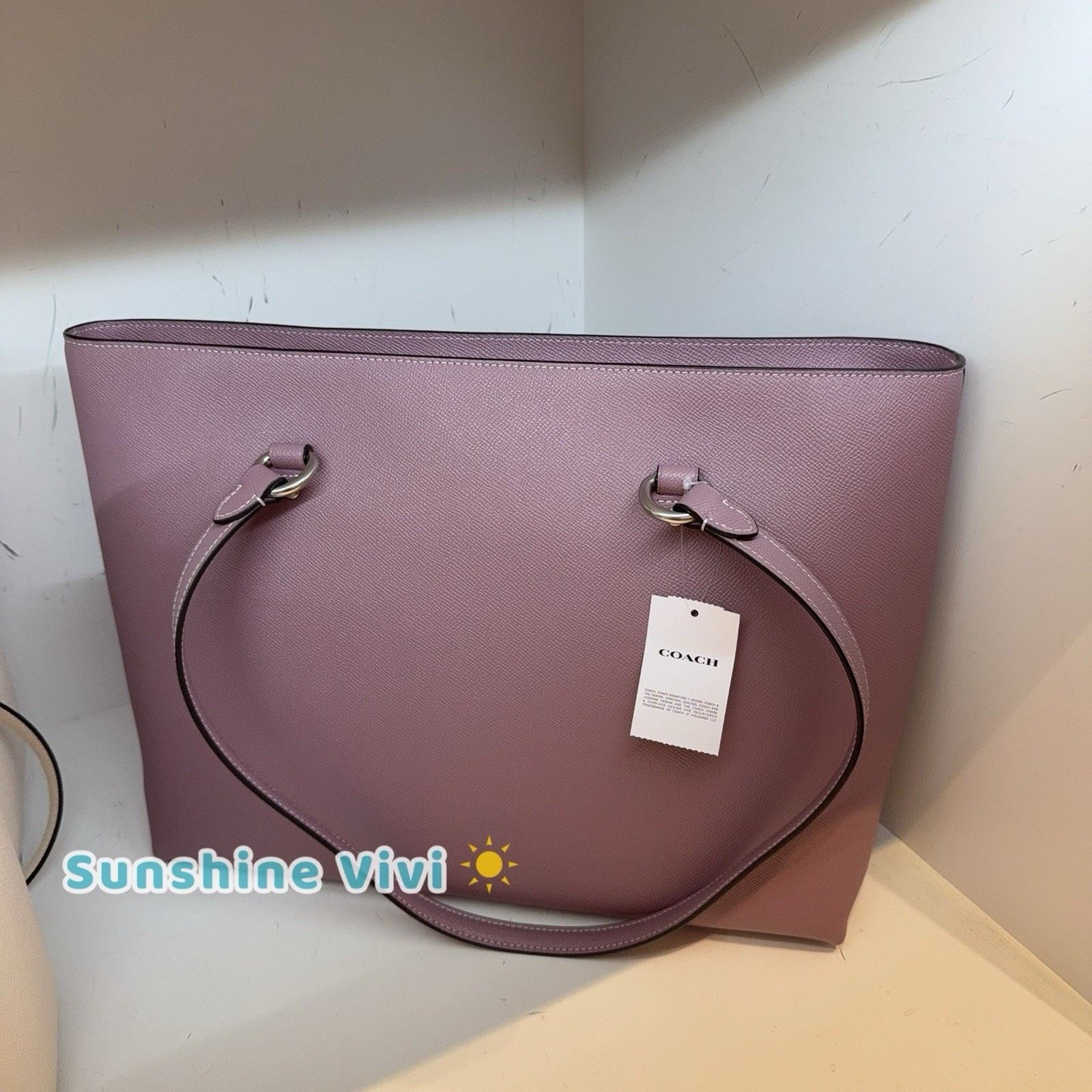 Coach NWT COACH CCD71 Station Tote Bag leather Silver JASMINE Size ONE SIZE - 2 Thumbnail