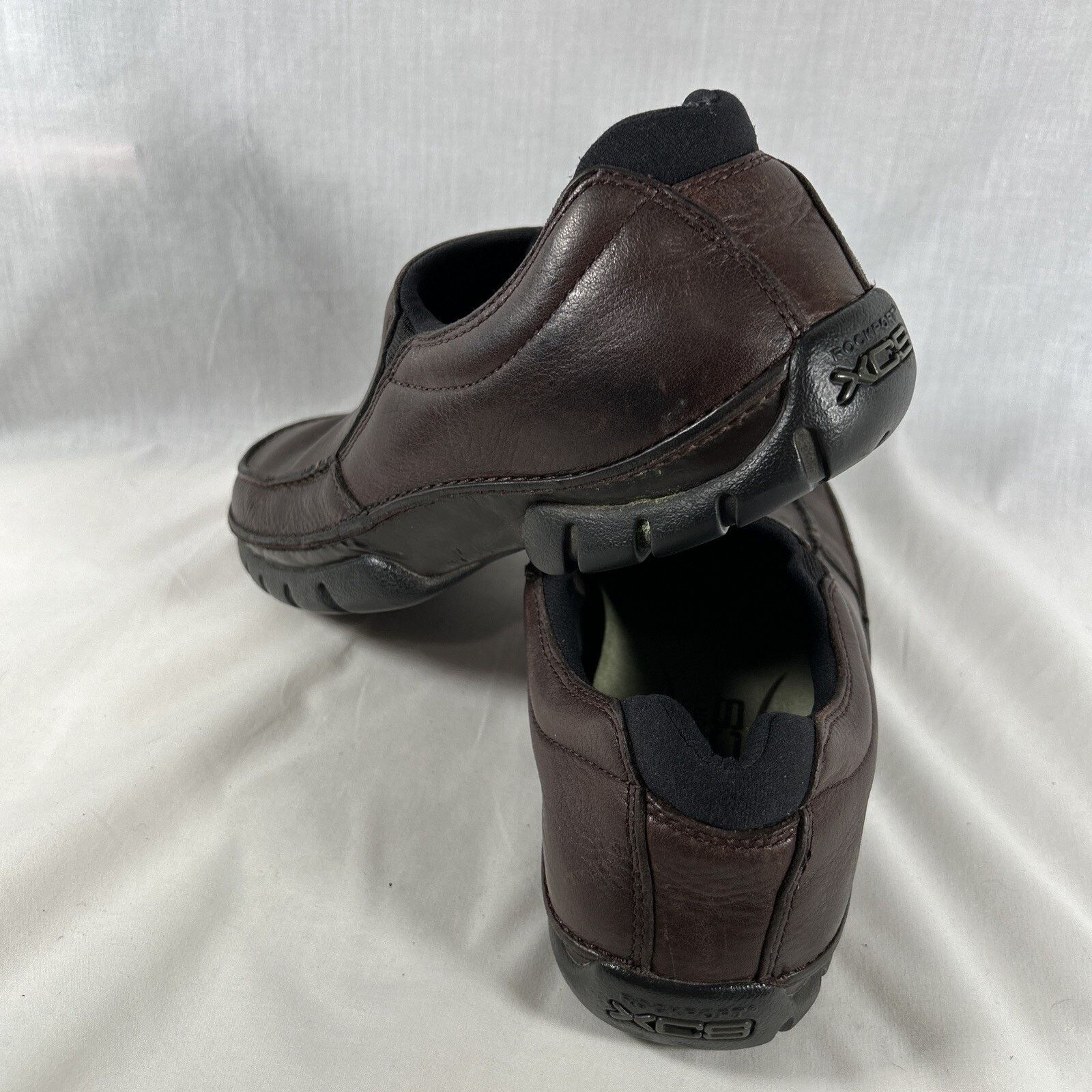 Rockport Rockport XCS Men Brown Leather Casual Slip On Shoes Size 10M Size US 10 / EU 43 - 8 Thumbnail